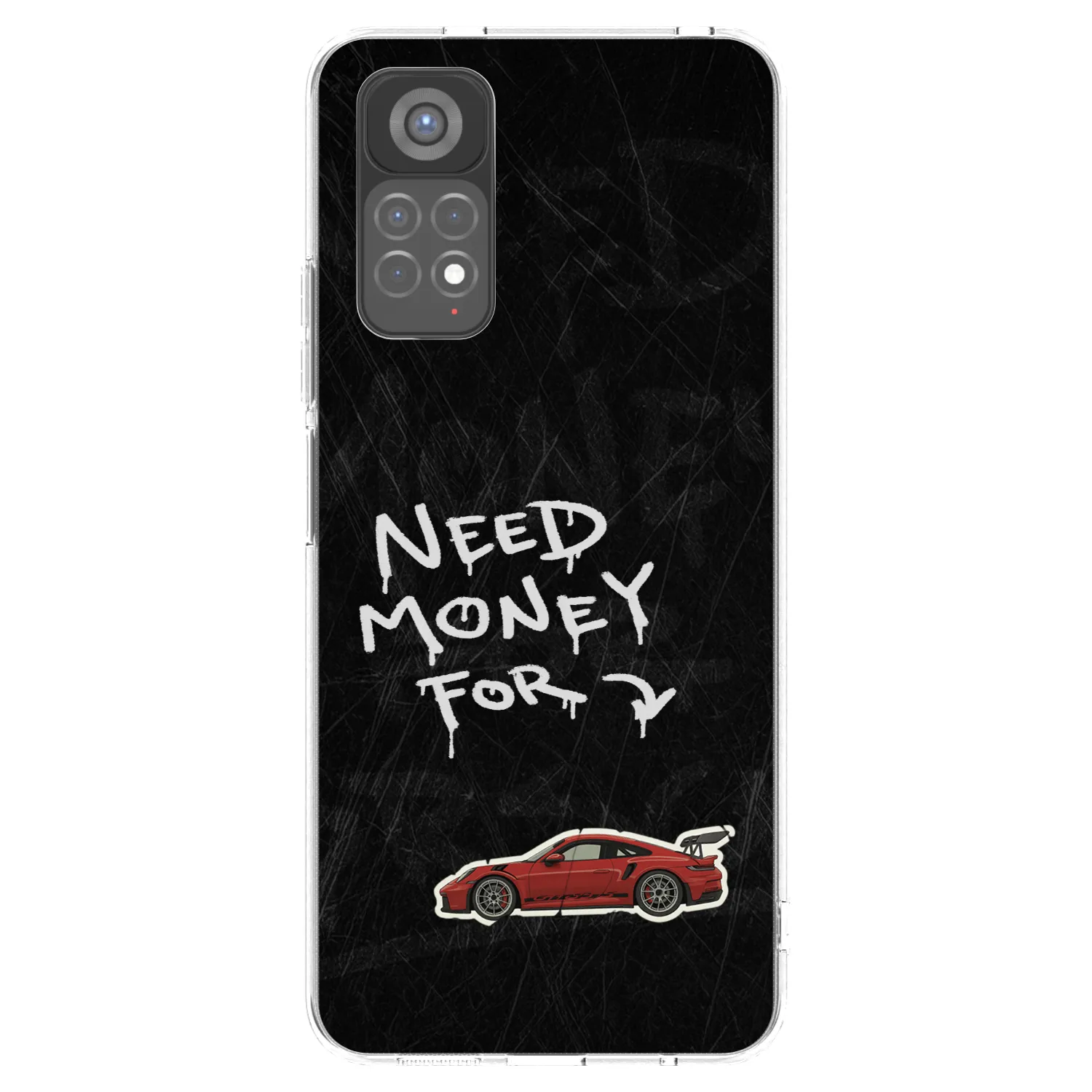 Picasee silikonska prozirna maskica za Xiaomi Redmi Note 11S 5G - Track Mode