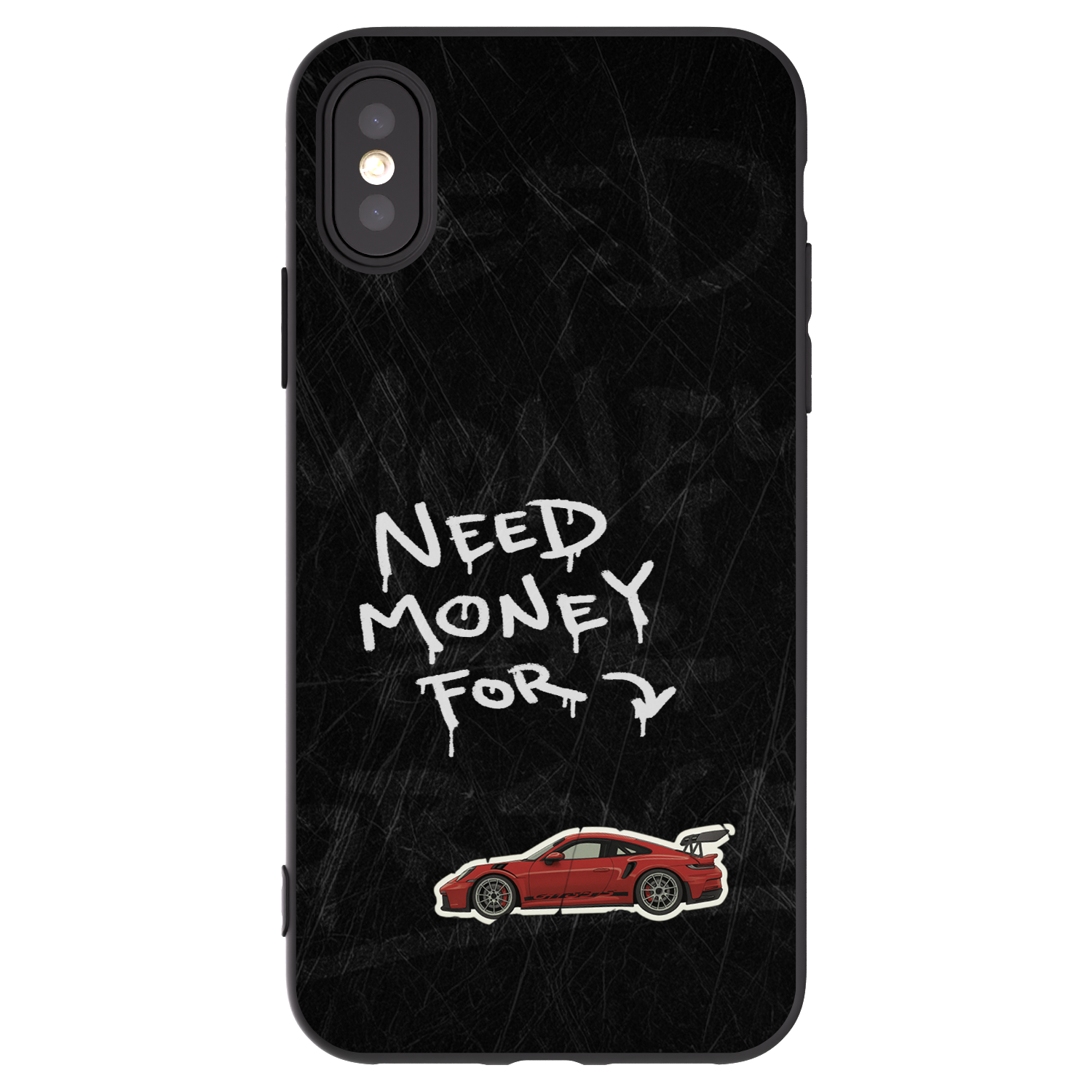 Picasee crna silikonska maskica za Apple iPhone X/XS - Track Mode