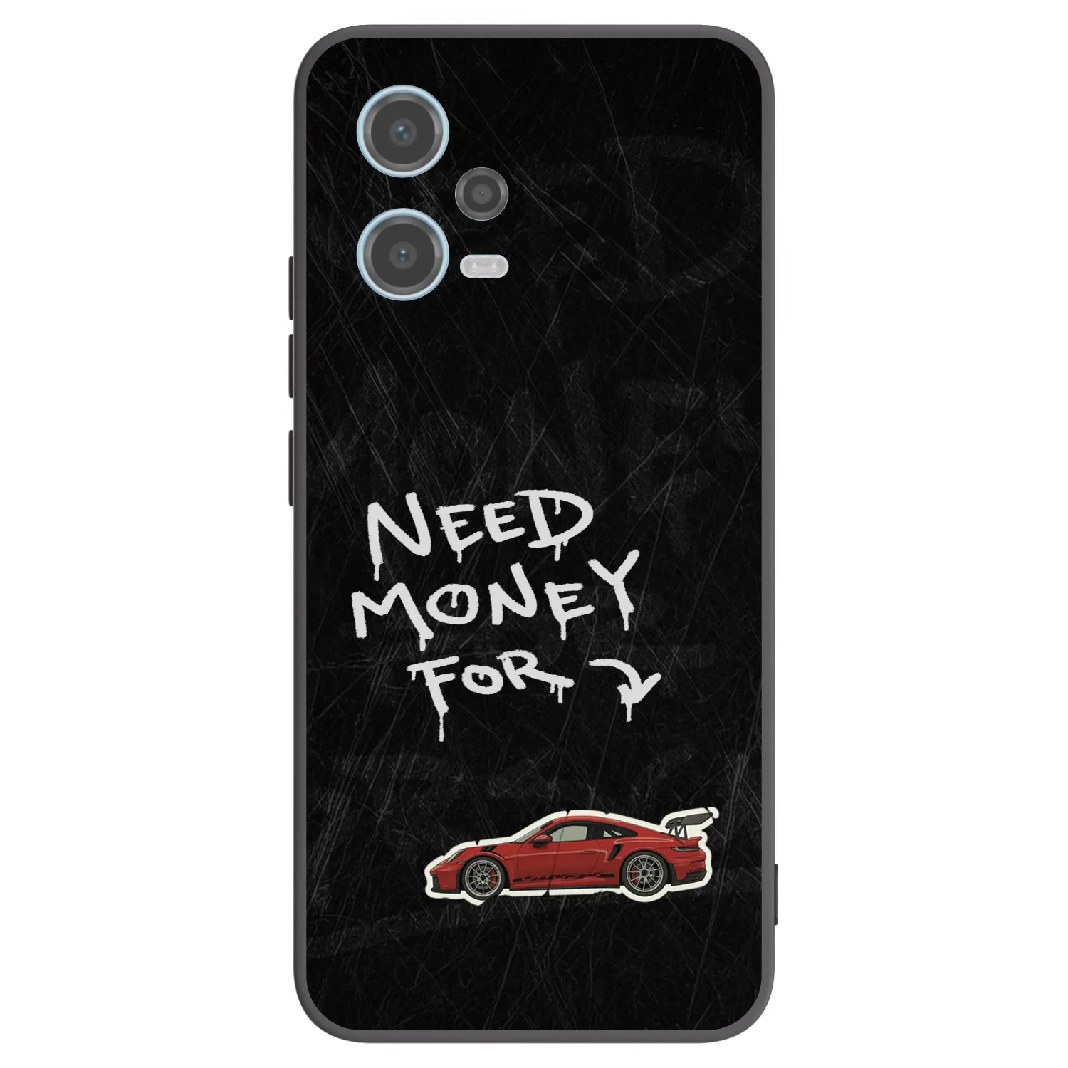 Picasee crna silikonska maskica za Xiaomi Redmi Note 12 5G - Track Mode