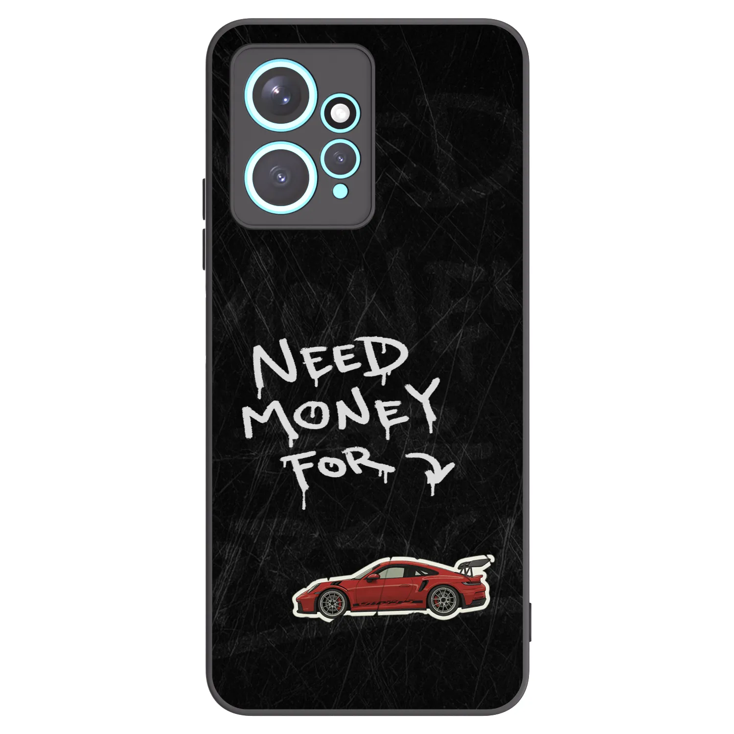 Picasee crna silikonska maskica za Xiaomi Redmi Note 12 4G - Track Mode