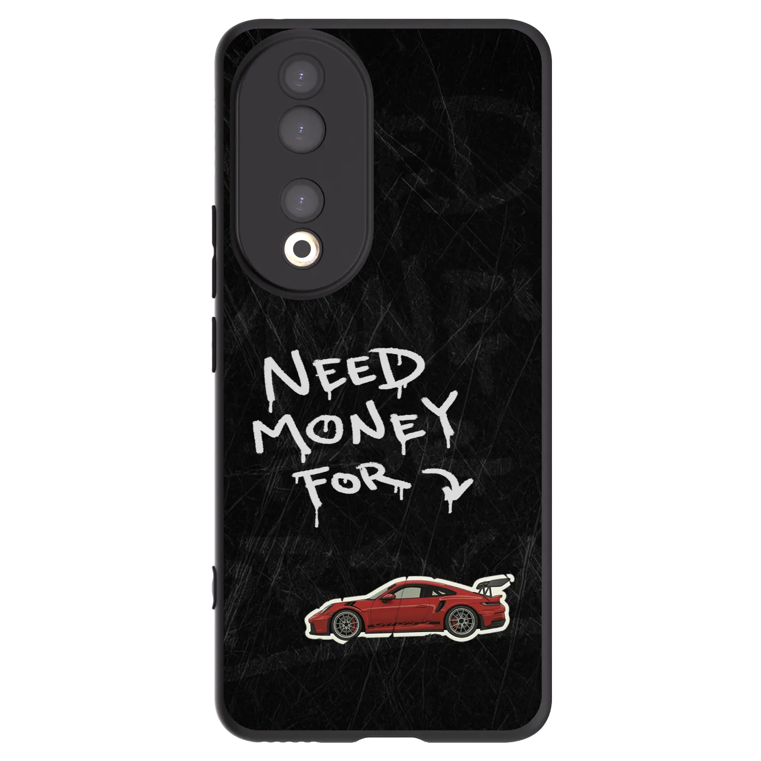 Picasee crna silikonska maskica za Honor 90 5G - Track Mode