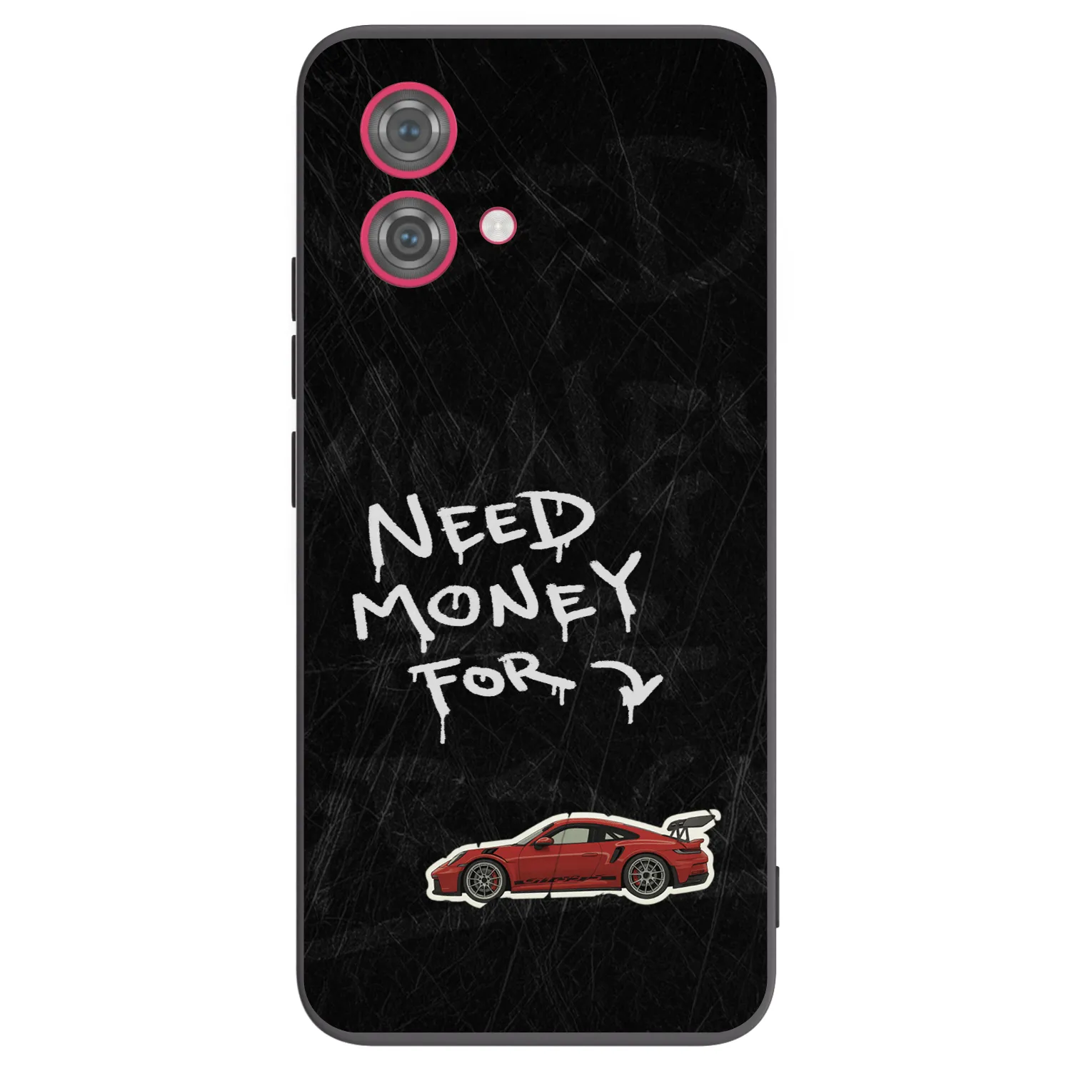 Picasee crna silikonska maskica za Motorola Moto G84 5G - Track Mode
