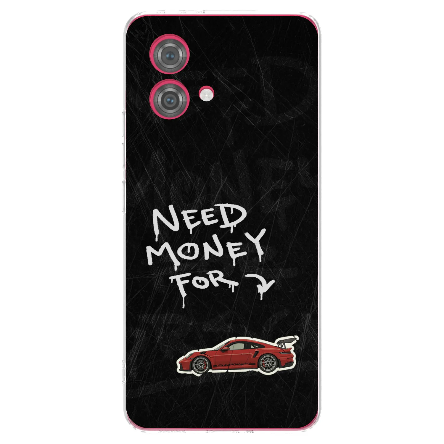 Picasee silikonska prozirna maskica za Motorola Moto G84 5G - Track Mode