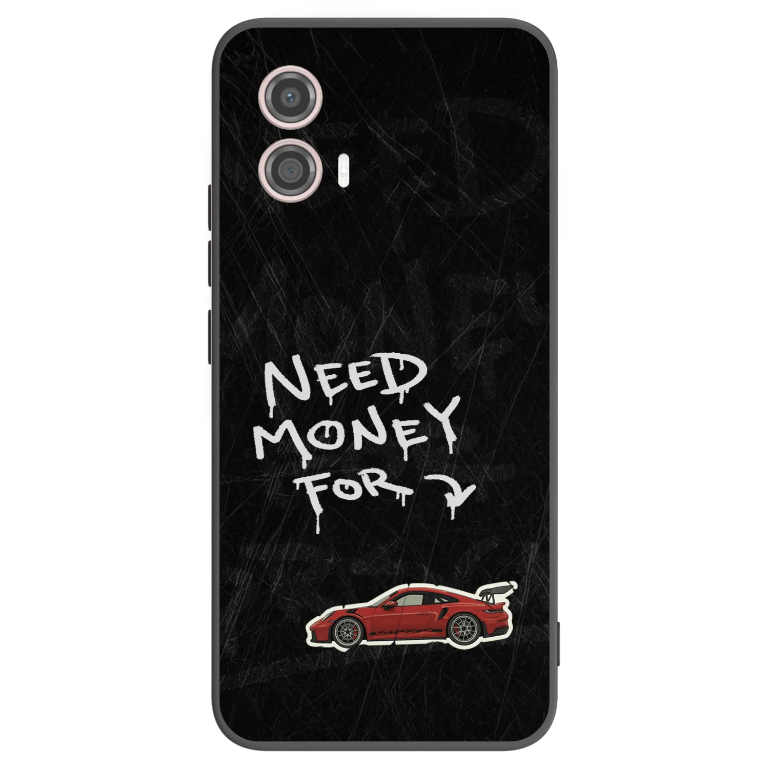 Picasee crna silikonska maskica za Motorola Moto G53 5G - Track Mode