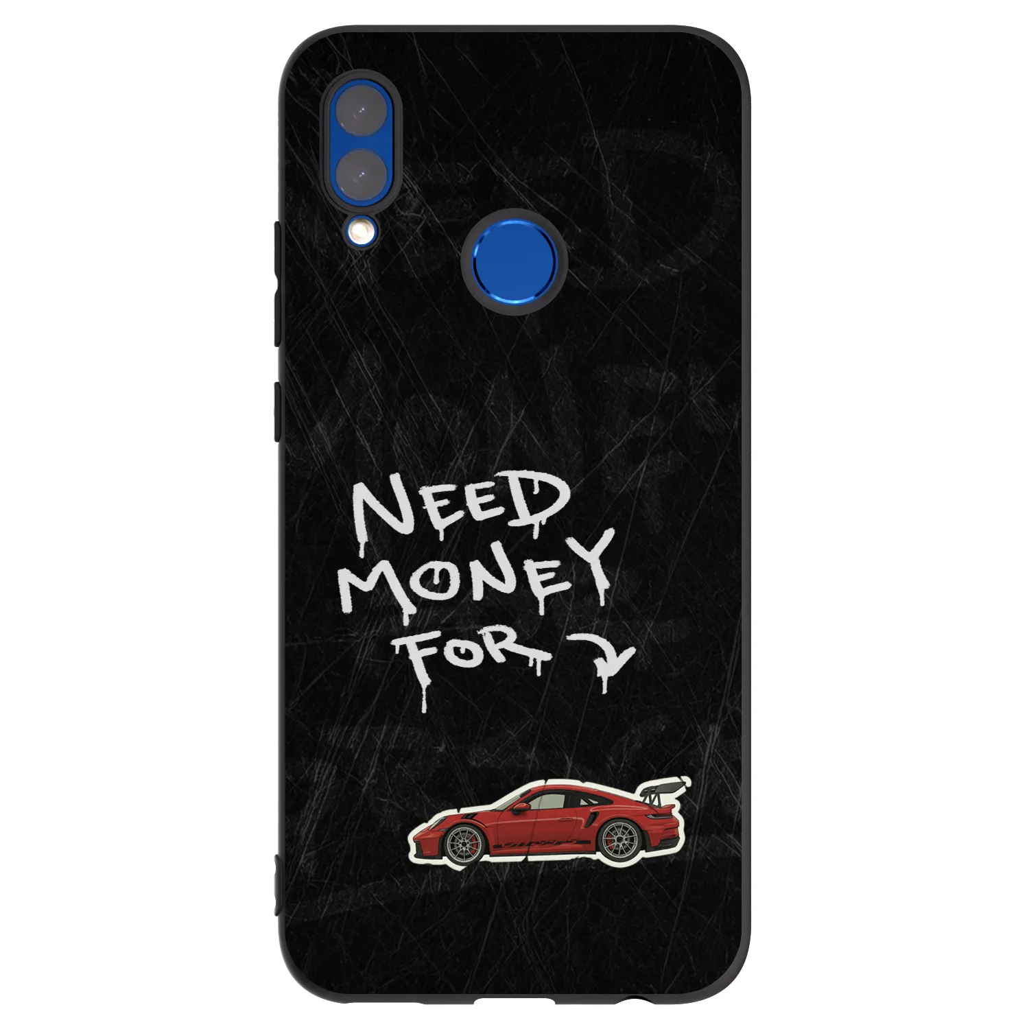 Picasee crna silikonska maskica za Huawei P Smart 2019 - Track Mode