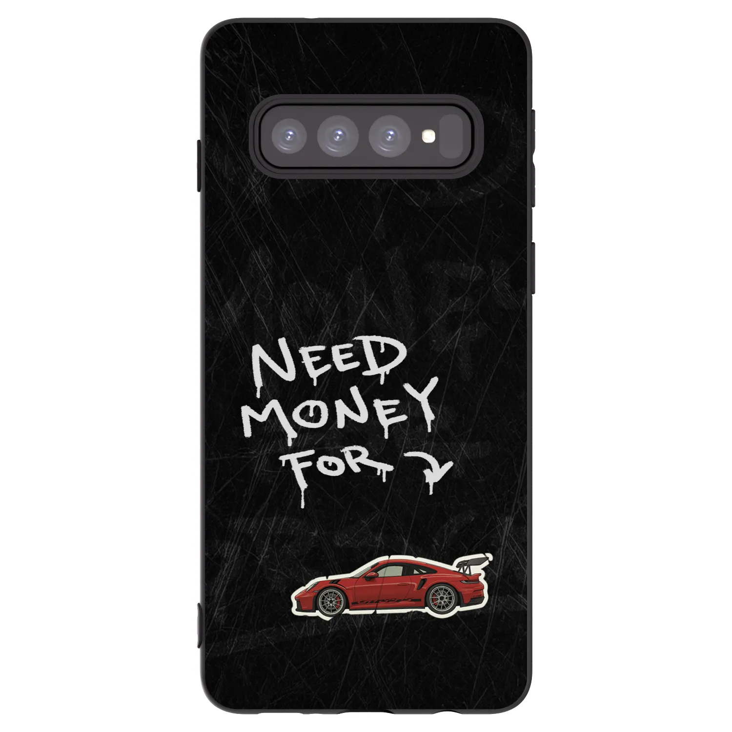 Picasee crna silikonska maskica za Samsung Galaxy S10 G973 - Track Mode