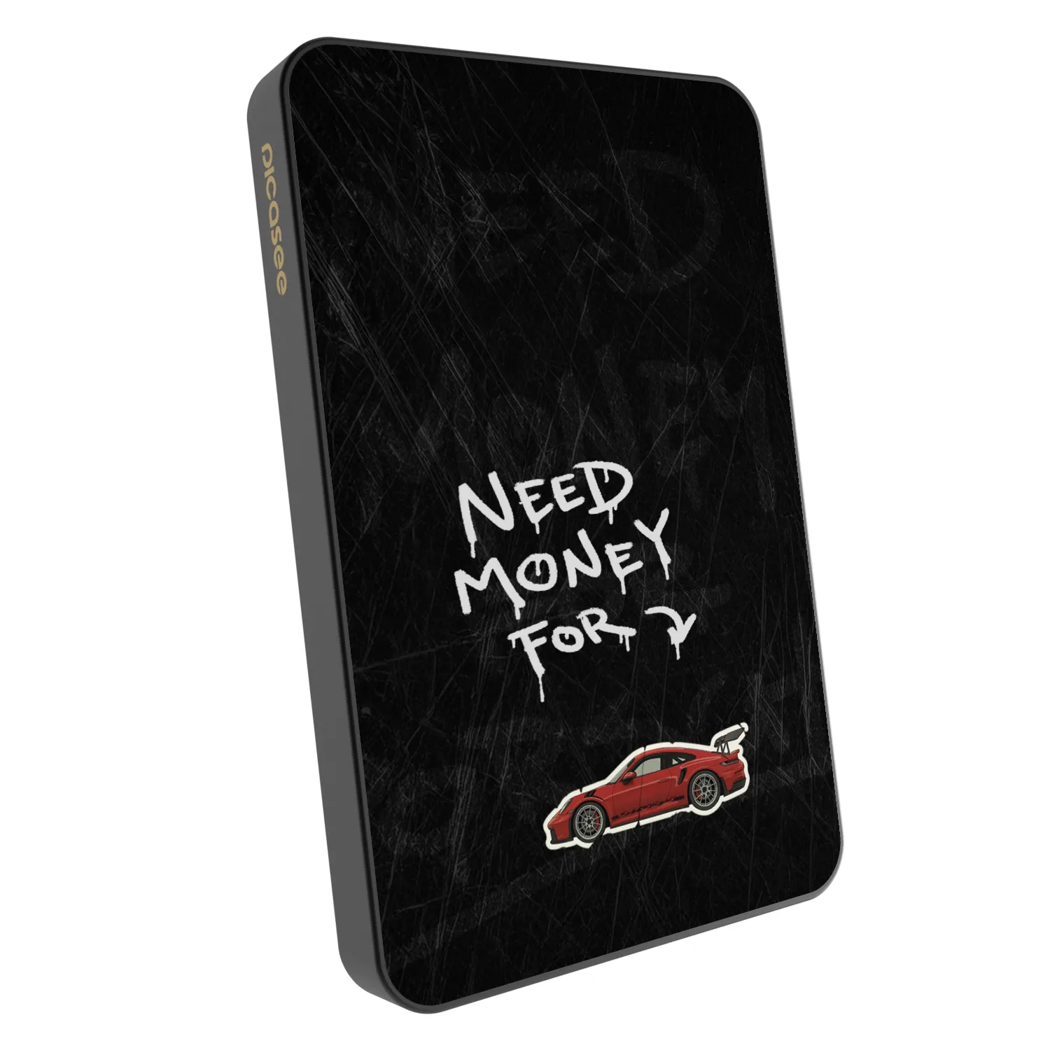 Picasee Prijenosni punjač s MagSafe 5 000 mAh Sivo - Track Mode