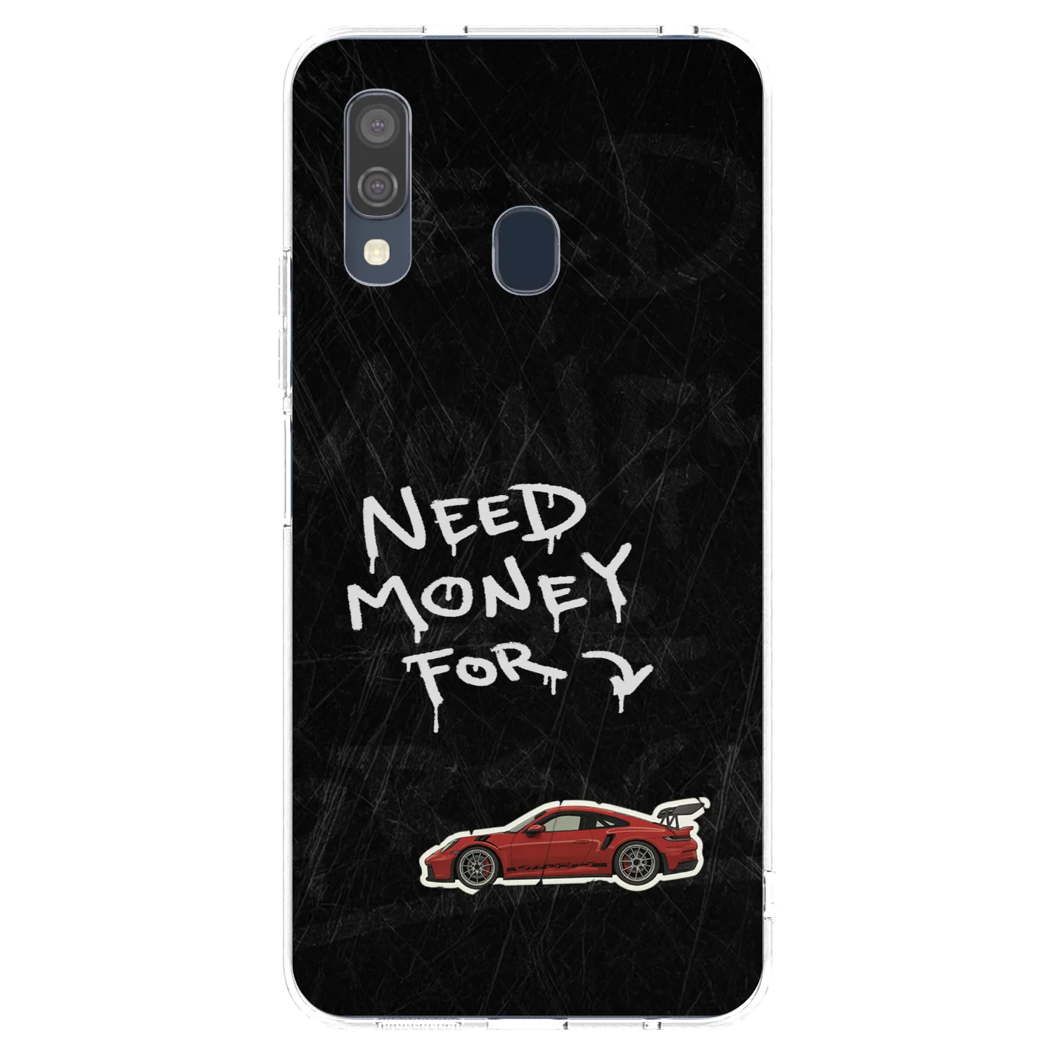 Picasee silikonska prozirna maskica za Samsung Galaxy A40 A405F - Track Mode