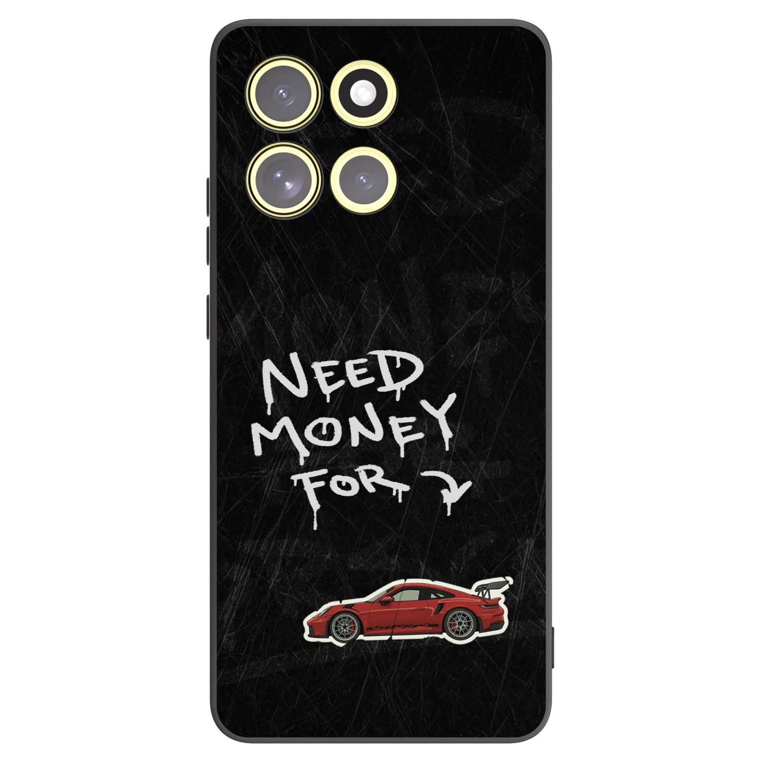 Picasee crna silikonska maskica za Motorola Moto G86 5G - Track Mode