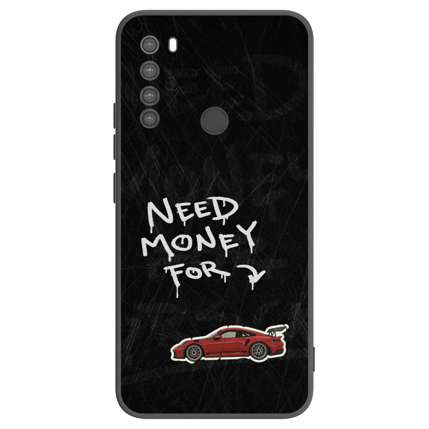 Picasee crna silikonska maskica za Xiaomi Redmi Note 8 - Track Mode