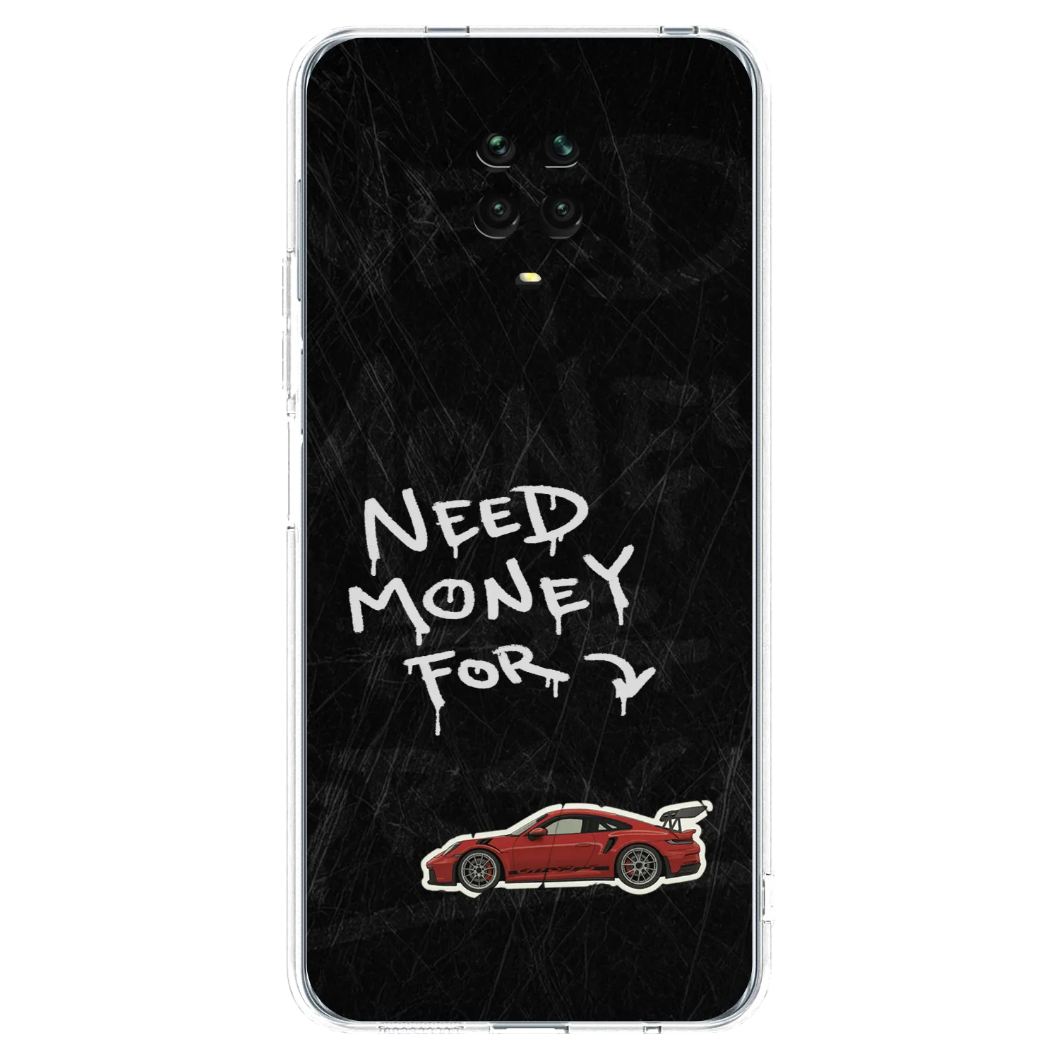 Picasee silikonska prozirna maskica za Xiaomi Redmi Note 9 Pro - Track Mode