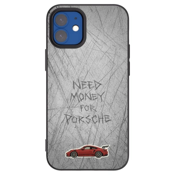 Picasee crna silikonska maskica za Apple iPhone 12 mini - Garage Scratch