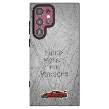 Picasee crna silikonska maskica za Samsung Galaxy S22 Ultra 5G - Garage Scratch