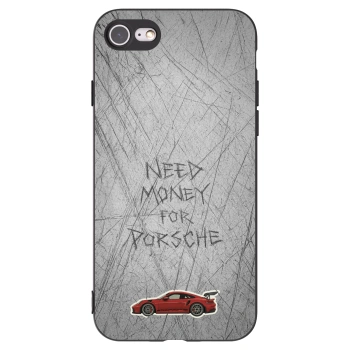 Picasee crna silikonska maskica za Apple iPhone 8 - Garage Scratch