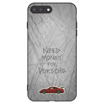 Picasee crna silikonska maskica za Apple iPhone 8 Plus - Garage Scratch