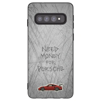 Picasee crna silikonska maskica za Samsung Galaxy S10 G973 - Garage Scratch