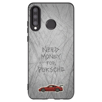 Picasee crna silikonska maskica za Huawei P30 Lite - Garage Scratch