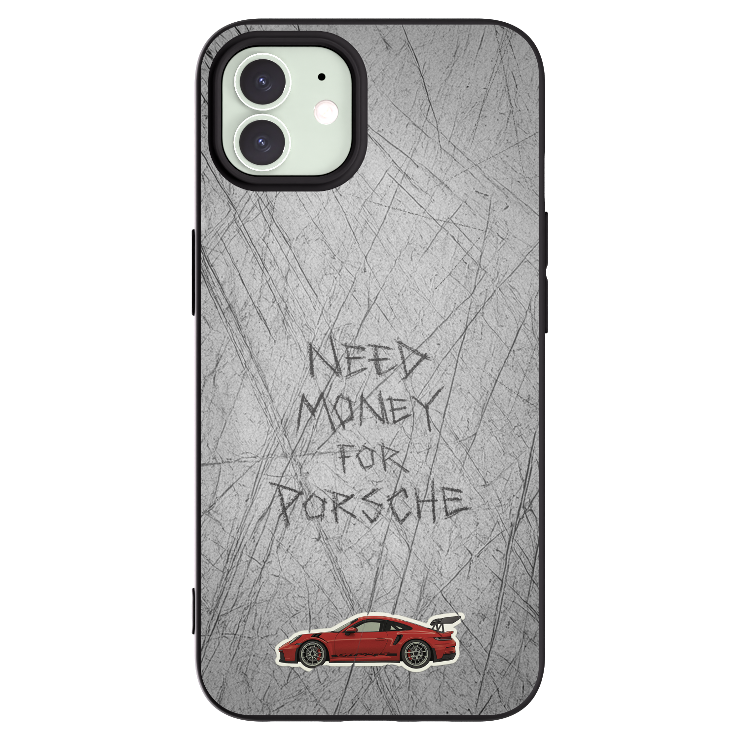 Picasee crna silikonska maskica za Apple iPhone 12 - Garage Scratch