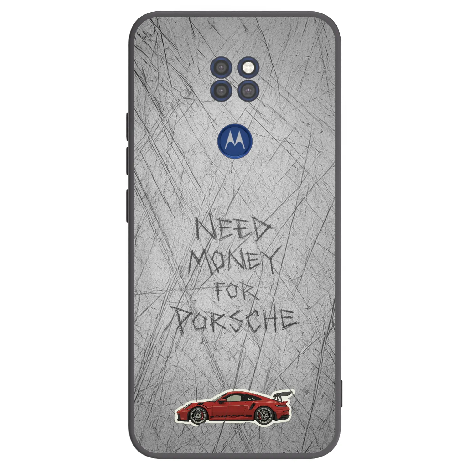 Picasee crna silikonska maskica za Motorola Moto G9 Play - Garage Scratch