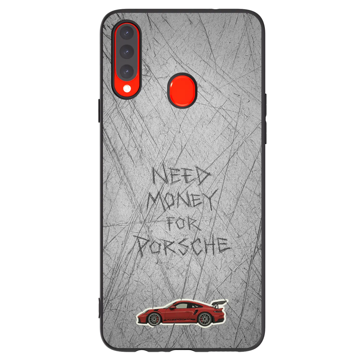 Picasee crna silikonska maskica za Samsung Galaxy A20s - Garage Scratch