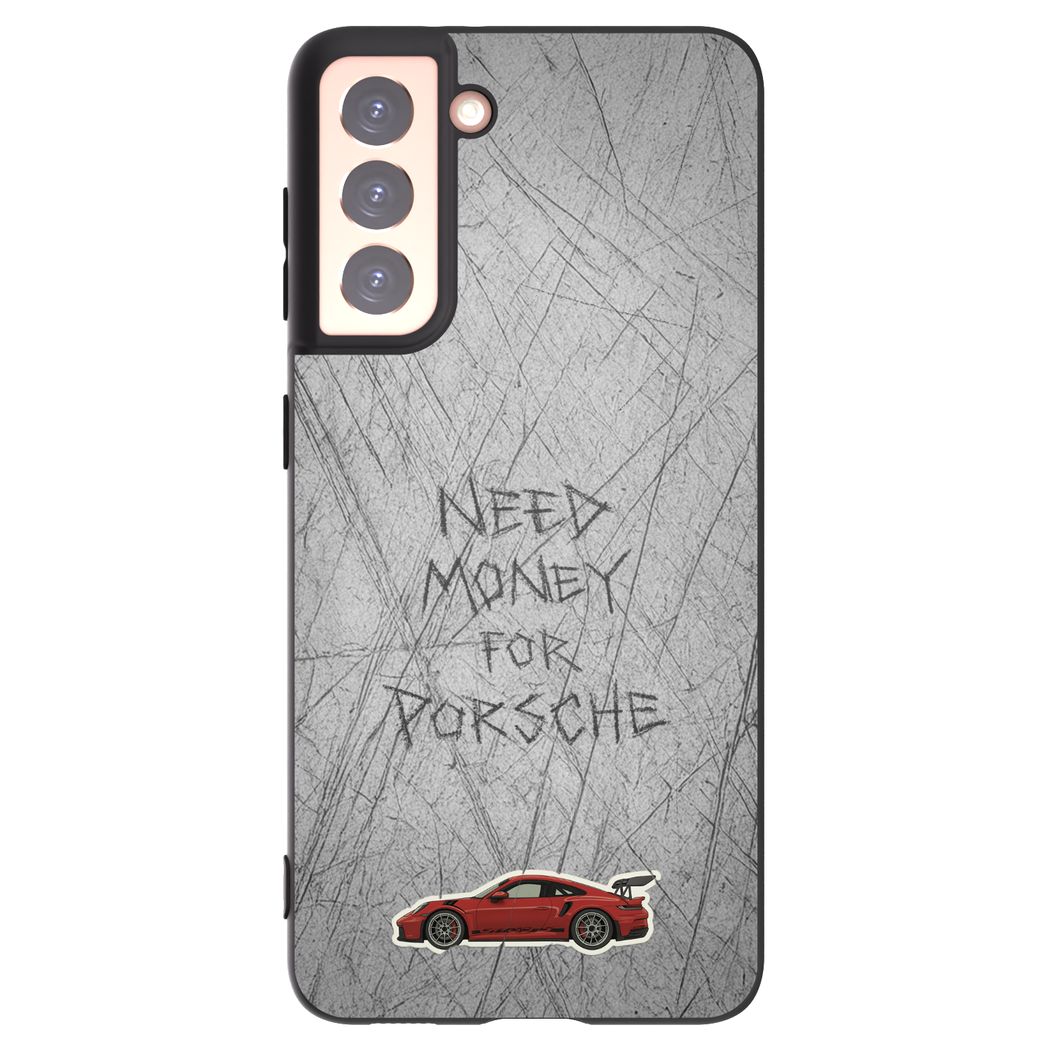 Picasee crna silikonska maskica za Samsung Galaxy S21 5G G991B - Garage Scratch