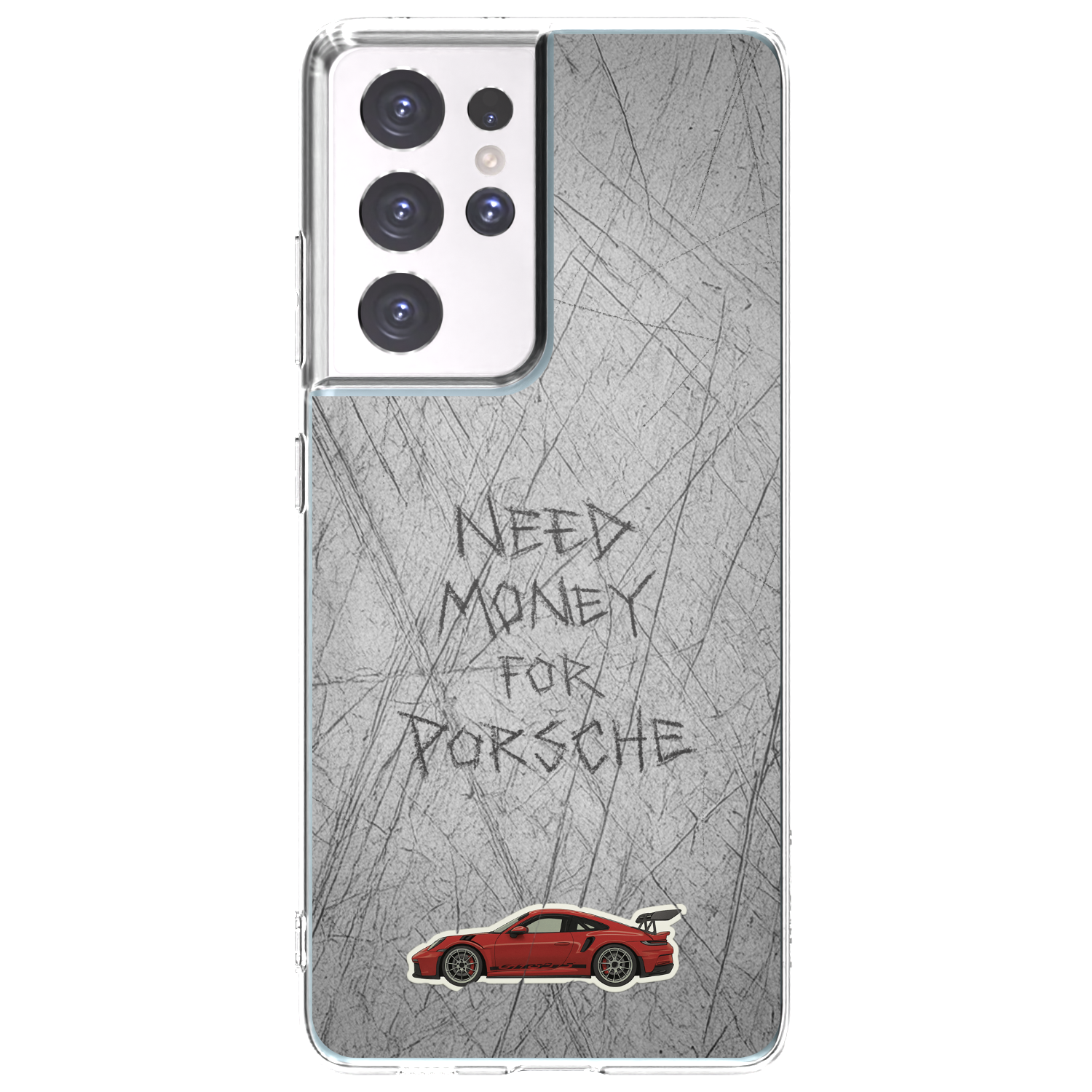 Picasee silikonska prozirna maskica za Samsung Galaxy S21 Ultra 5G G998B - Garage Scratch