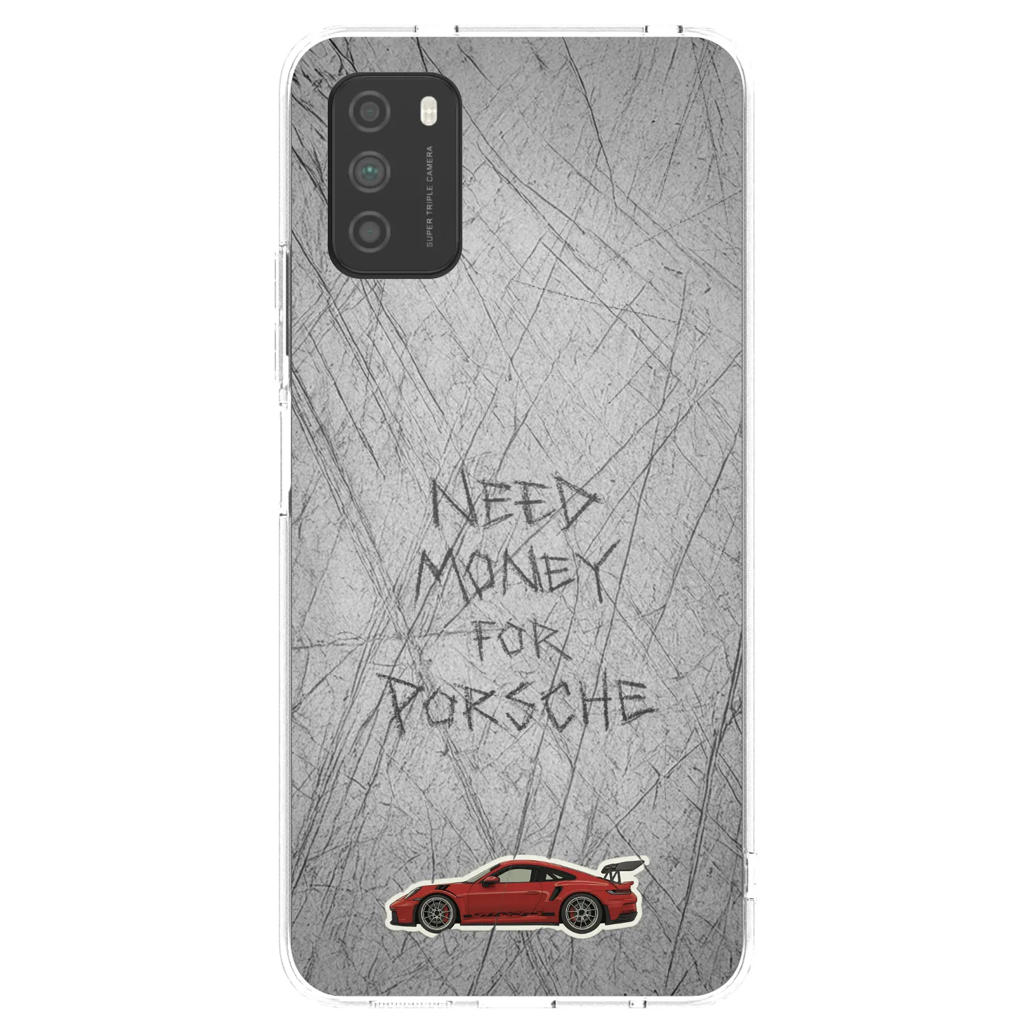 Picasee silikonska prozirna maskica za Xiaomi Poco M3 - Garage Scratch