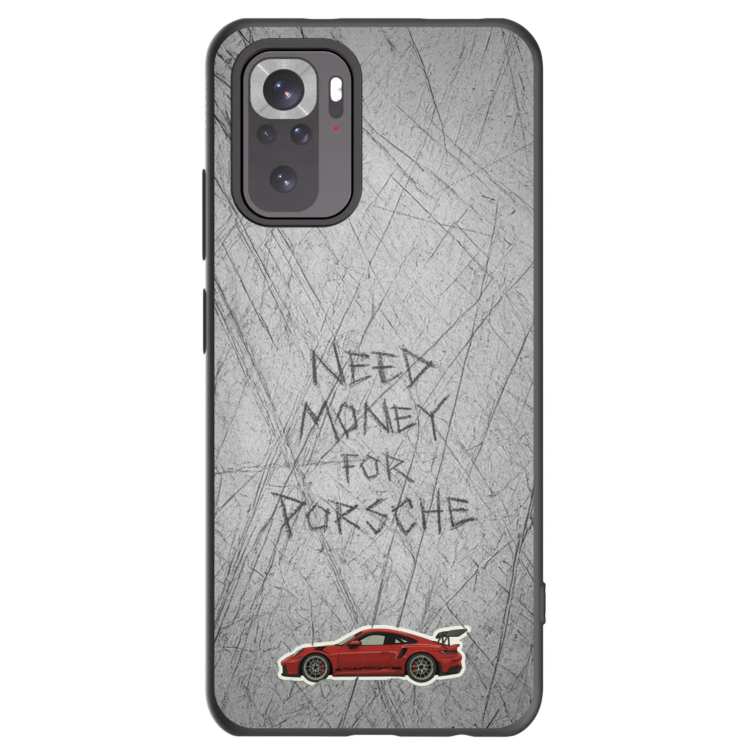 Picasee crna silikonska maskica za Xiaomi Redmi Note 10 - Garage Scratch
