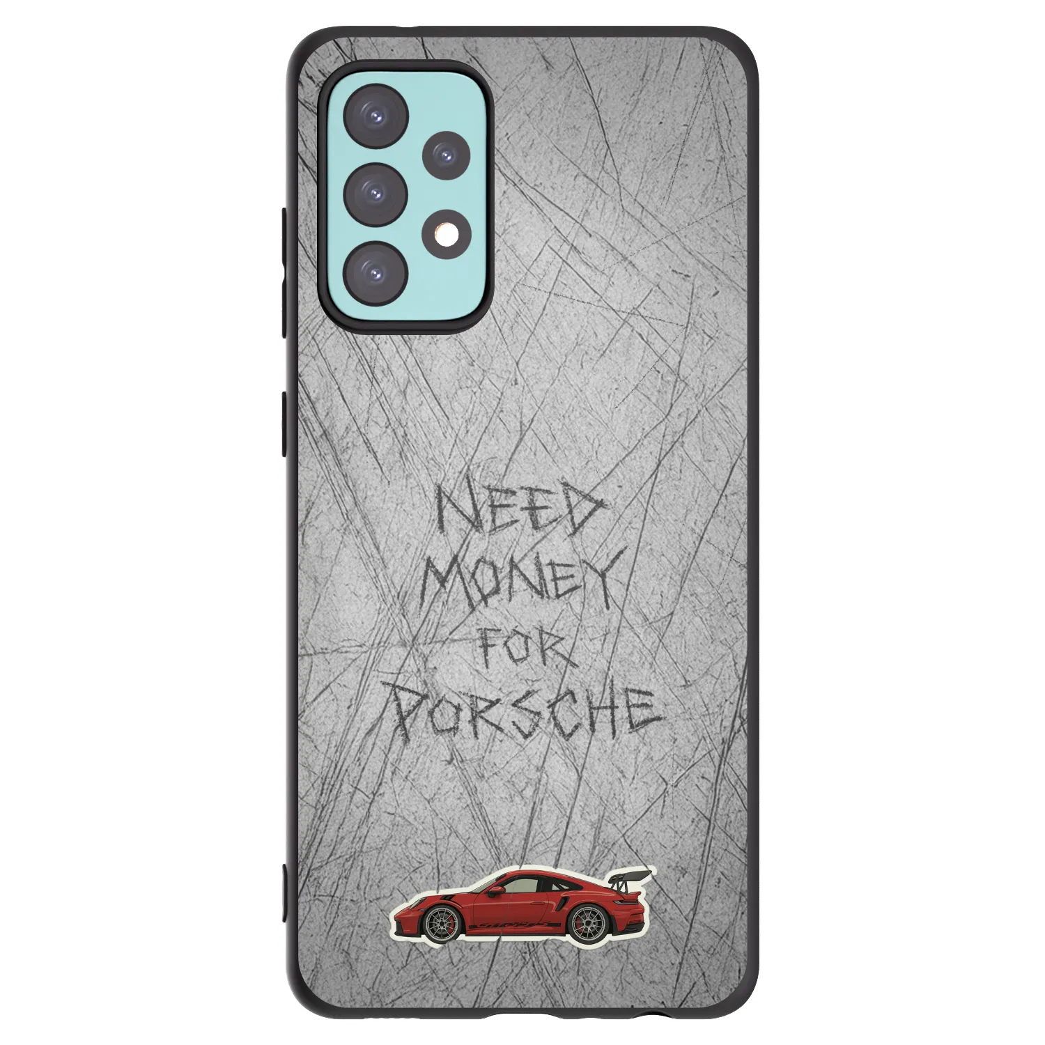 Picasee crna silikonska maskica za Samsung Galaxy A72 A725F - Garage Scratch