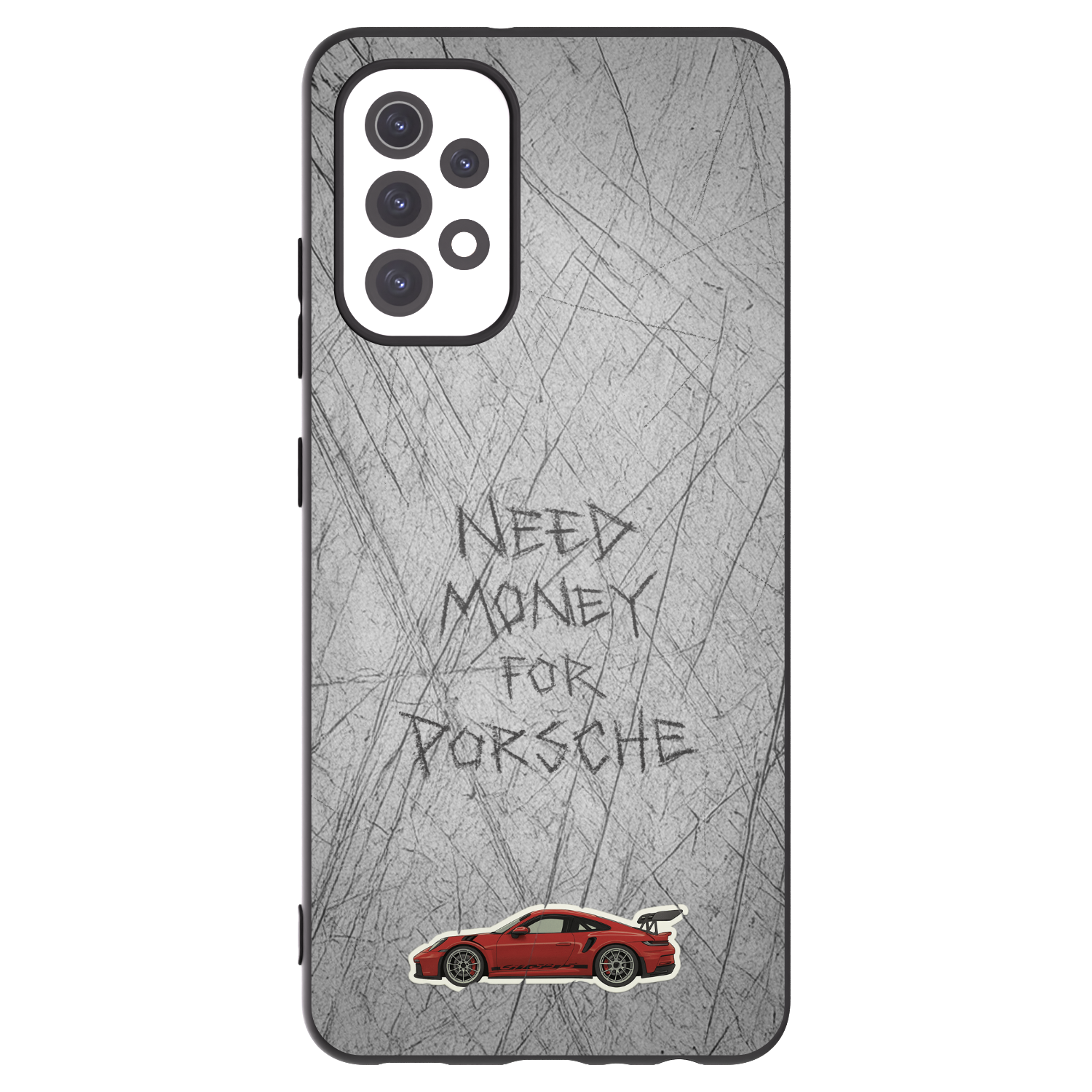 Picasee crna silikonska maskica za Samsung Galaxy A32 5G A326B - Garage Scratch