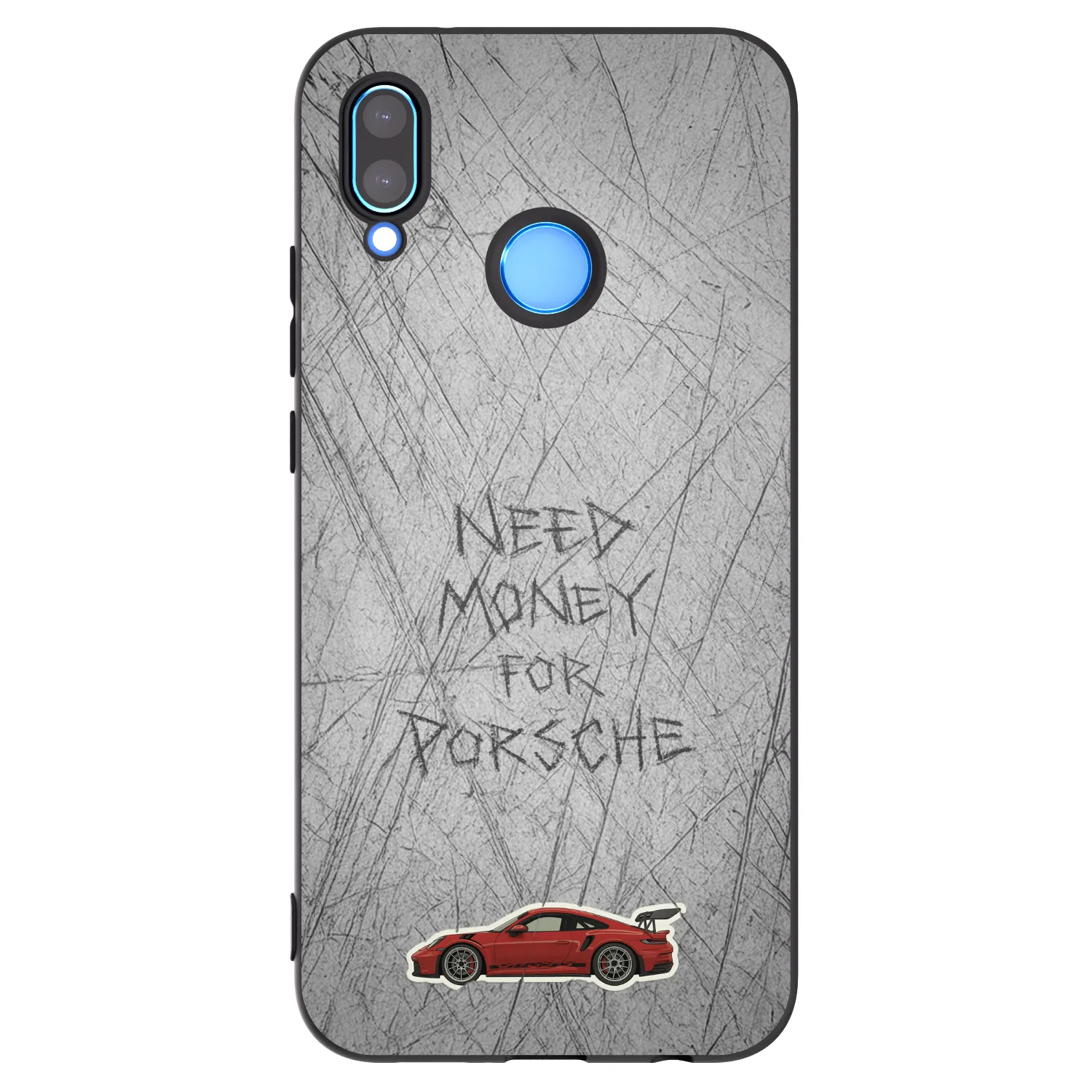 Picasee crna silikonska maskica za Huawei P20 Lite - Garage Scratch