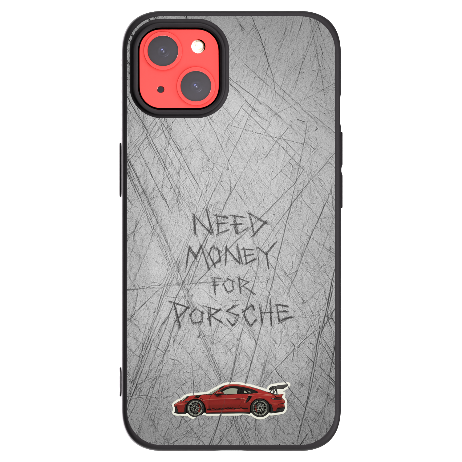 Picasee crna silikonska maskica za Apple iPhone 13 - Garage Scratch