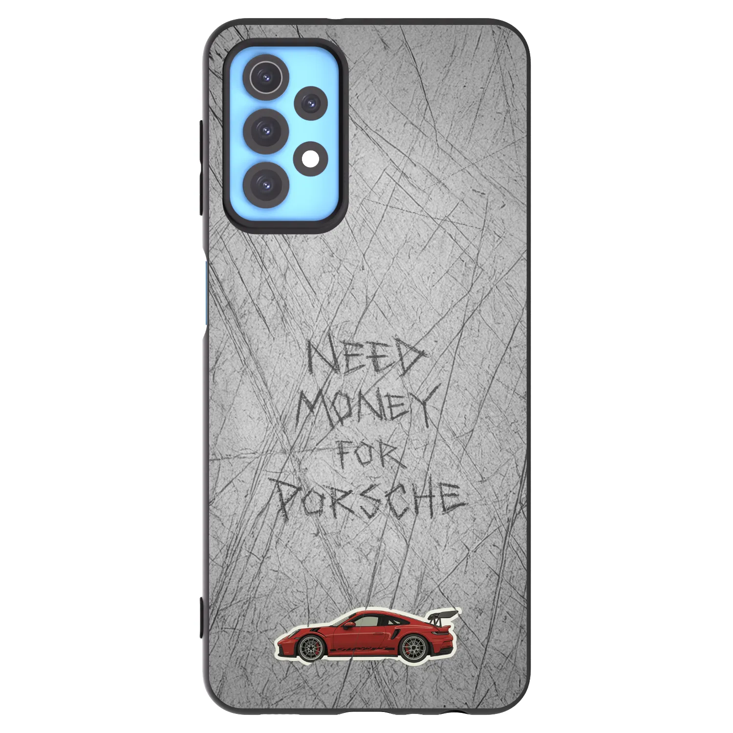 Picasee crna silikonska maskica za Samsung Galaxy A32 4G SM-A325F - Garage Scratch