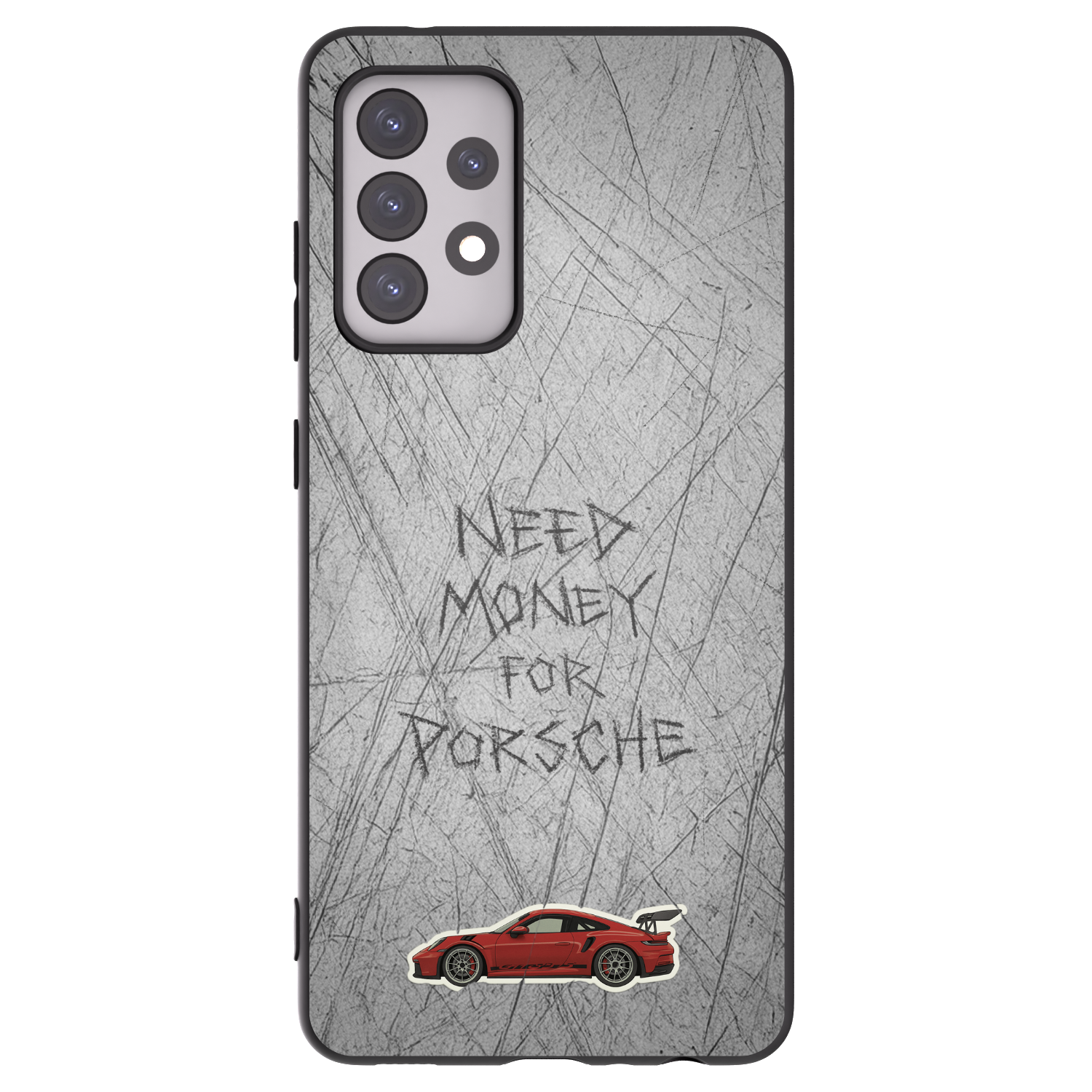 Picasee crna silikonska maskica za Samsung Galaxy A52s 5G A528B - Garage Scratch