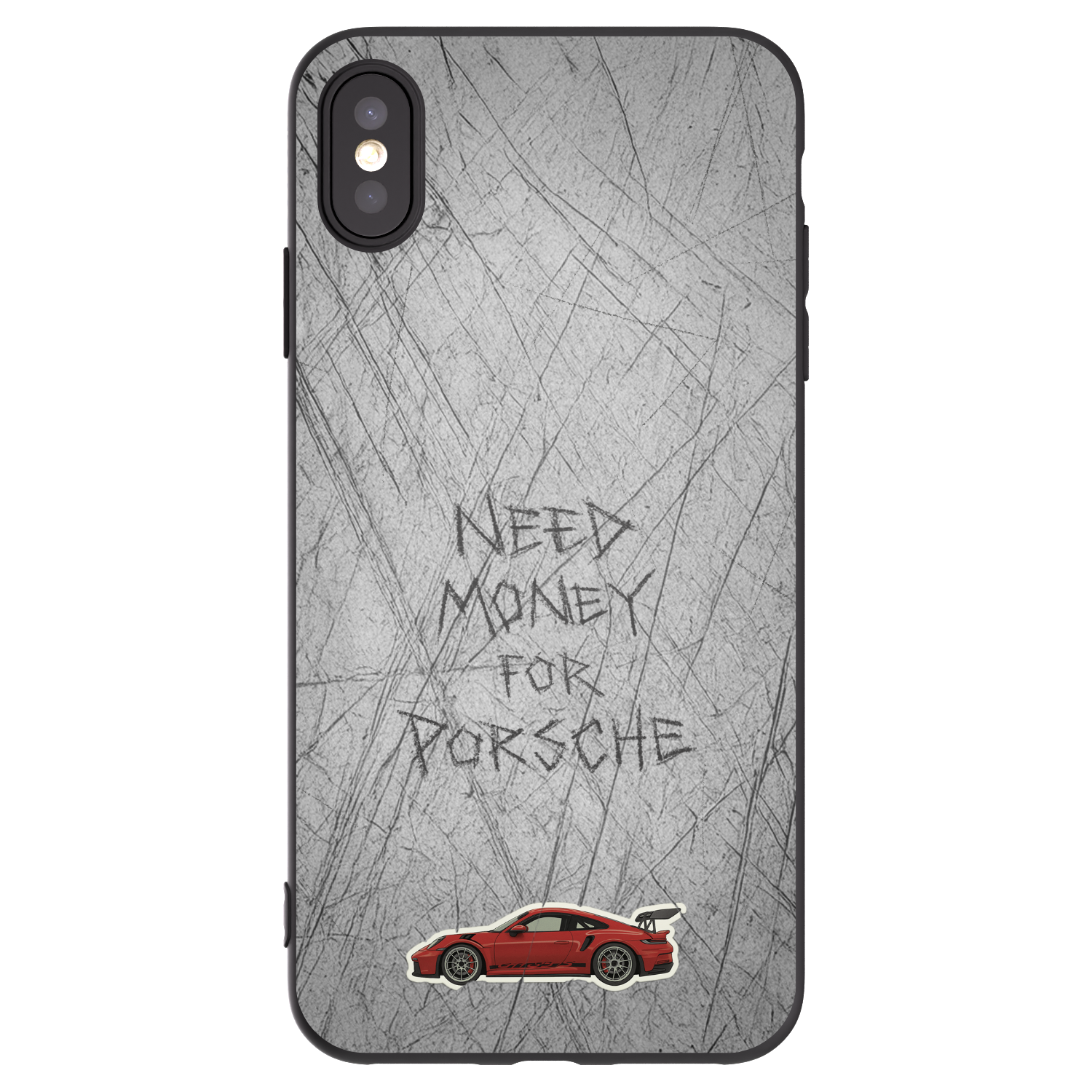Picasee crna silikonska maskica za Apple iPhone XS Max - Garage Scratch
