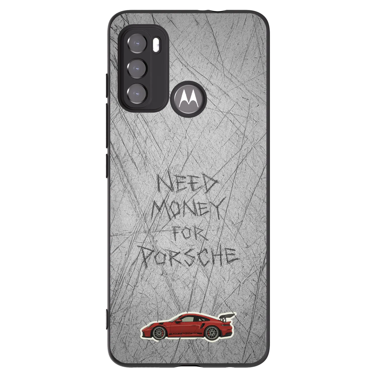 Picasee crna silikonska maskica za Motorola Moto G60 - Garage Scratch