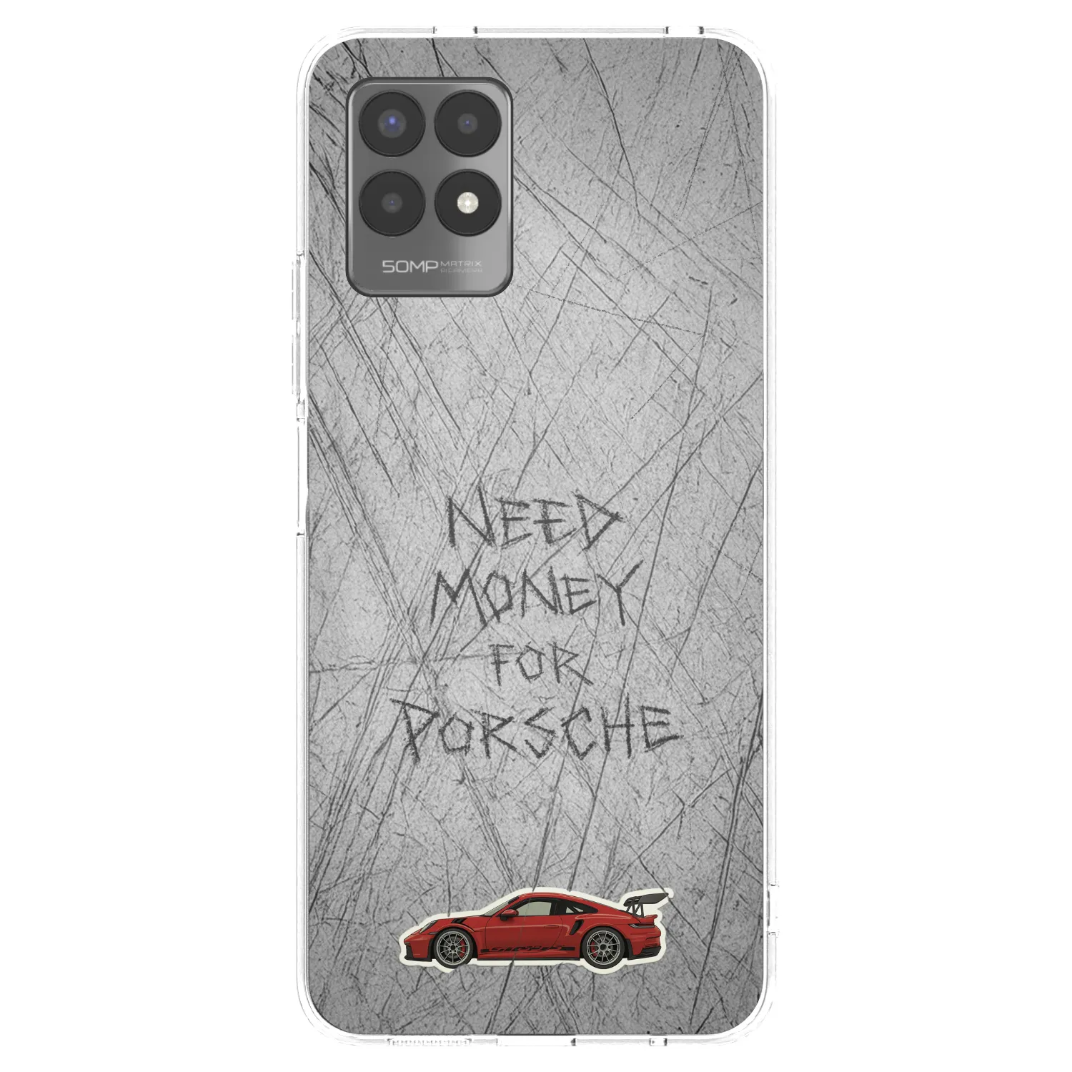 Picasee silikonska prozirna maskica za Realme 8i - Garage Scratch