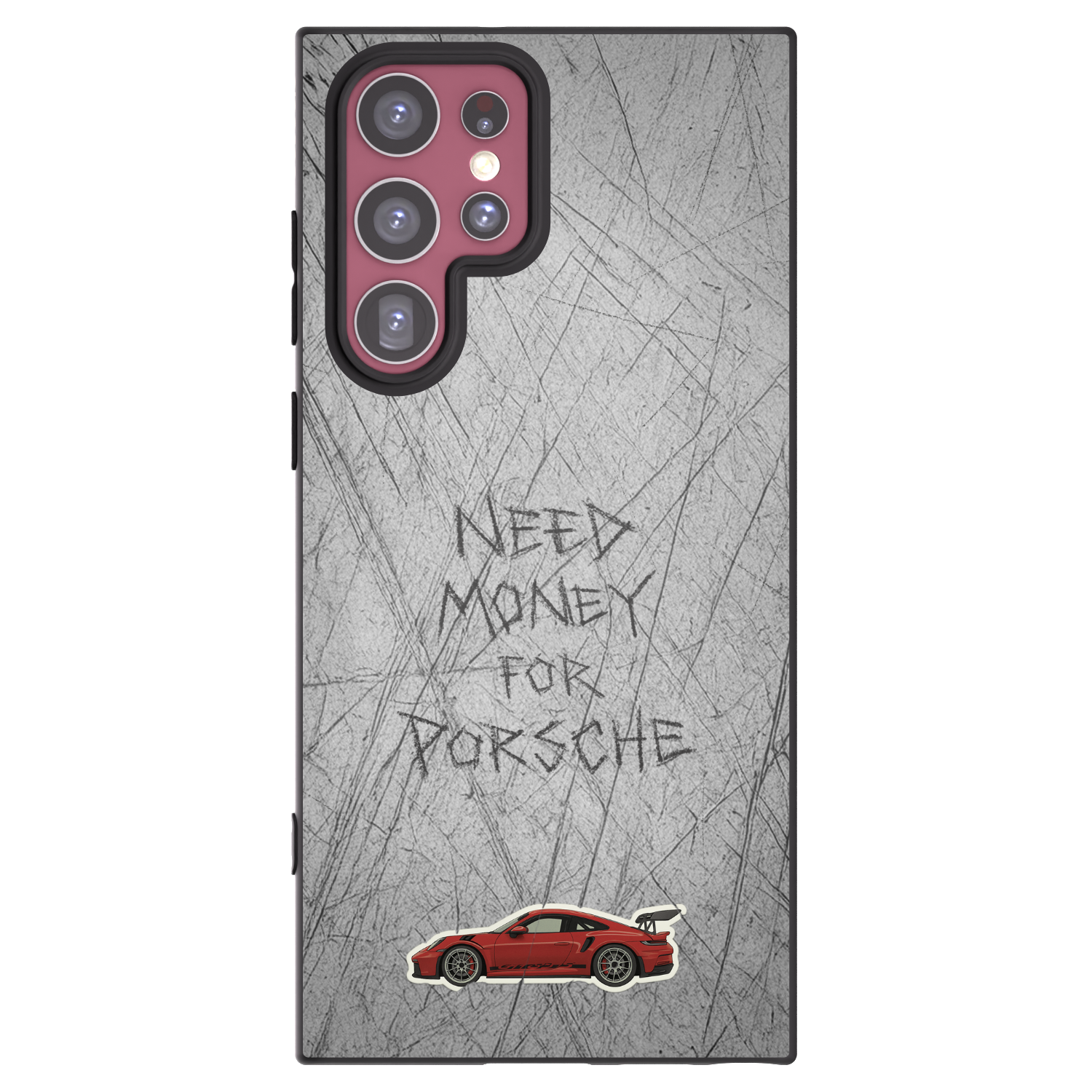 Picasee crna silikonska maskica za Samsung Galaxy S22 Ultra 5G - Garage Scratch