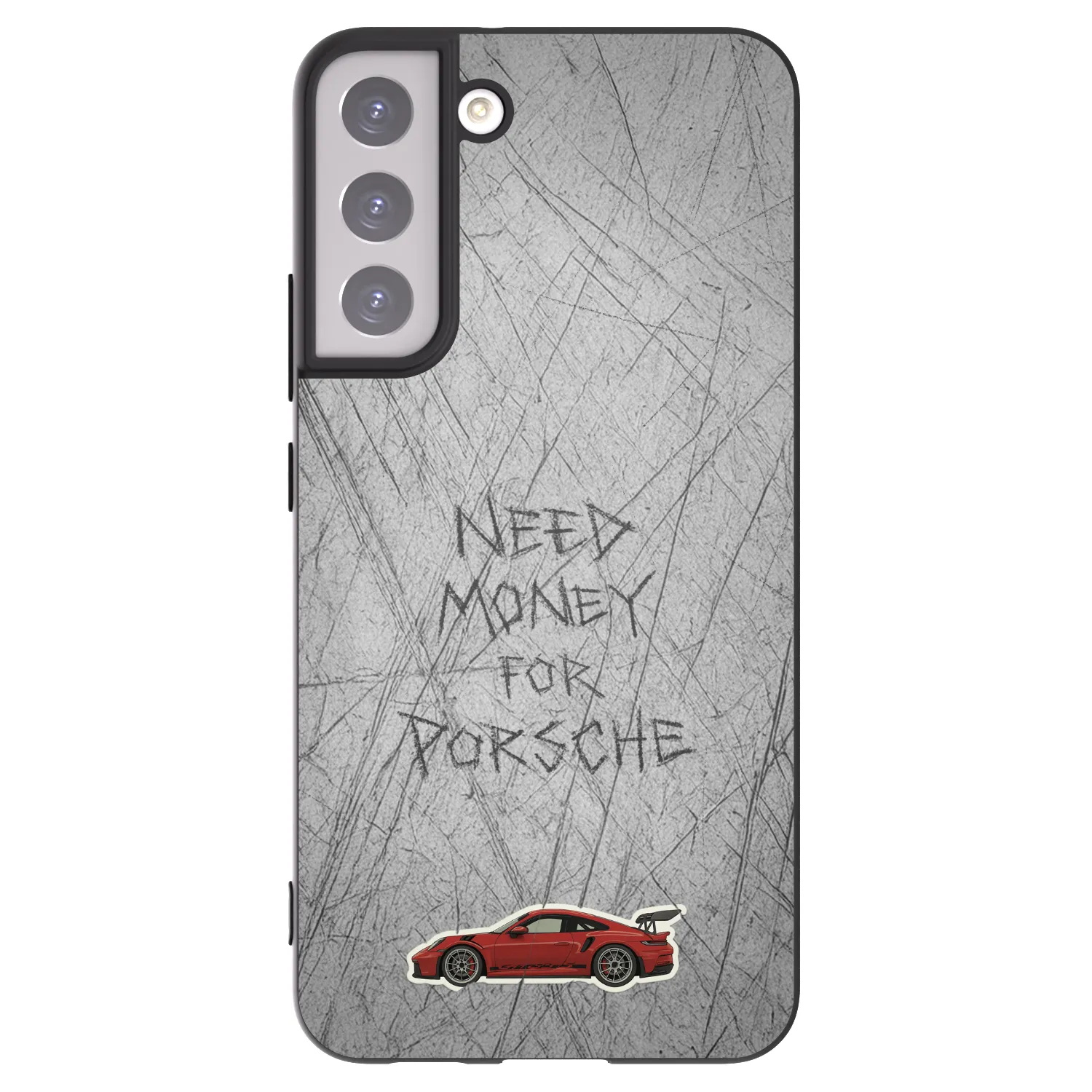 Picasee crna silikonska maskica za Samsung Galaxy S22+ 5G - Garage Scratch