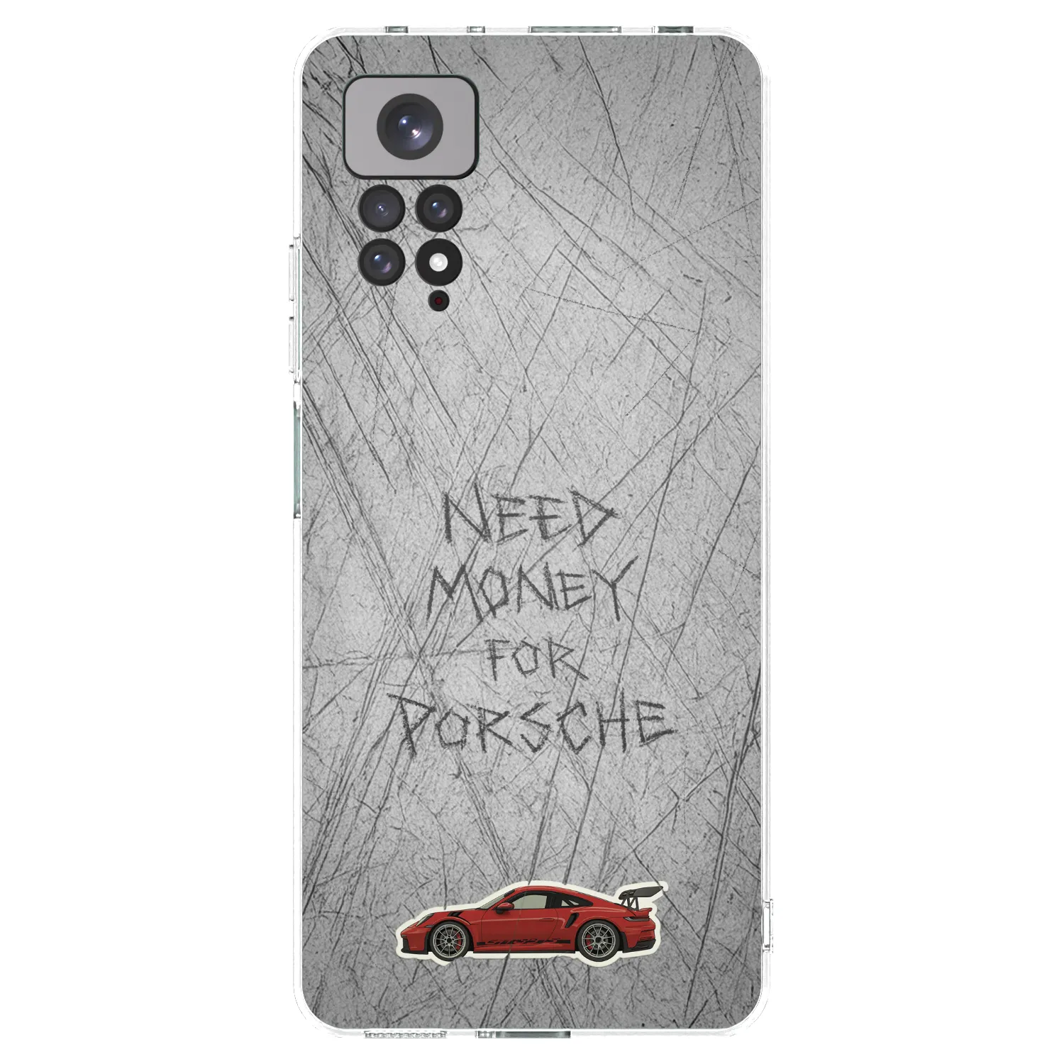 Picasee silikonska prozirna maskica za Xiaomi Redmi Note 11 - Garage Scratch
