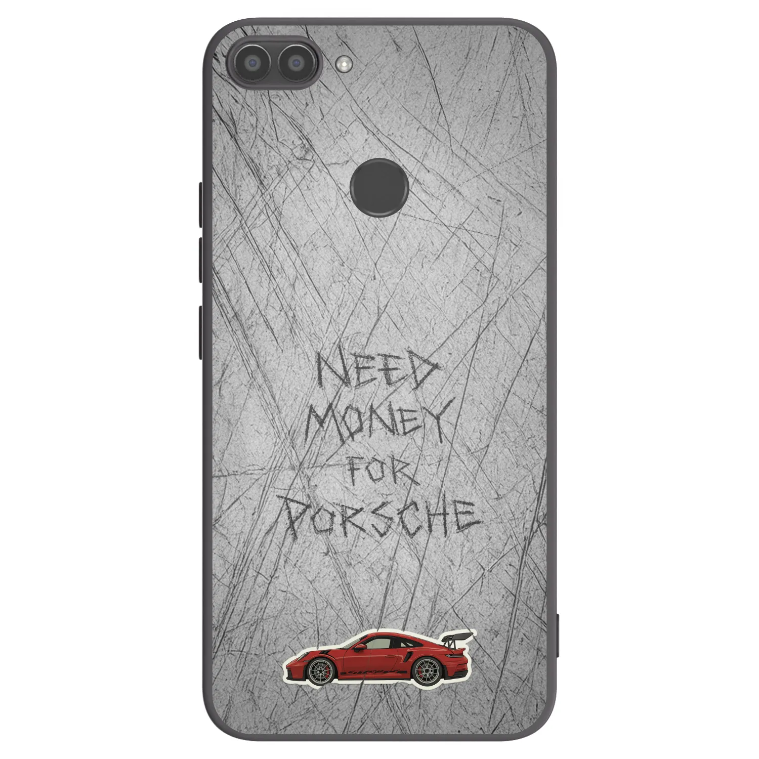 Picasee crna silikonska maskica za Huawei P Smart - Garage Scratch