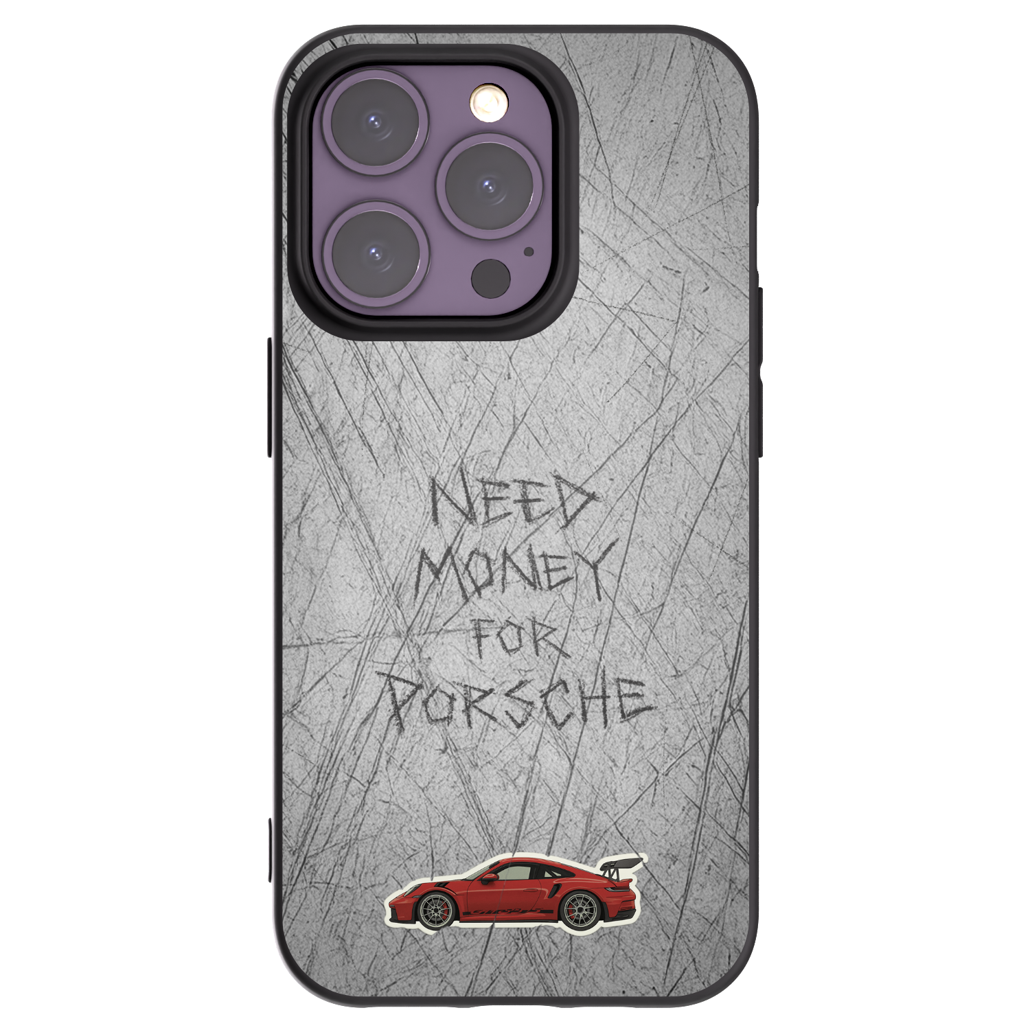 Picasee crna silikonska maskica za Apple iPhone 14 Pro - Garage Scratch