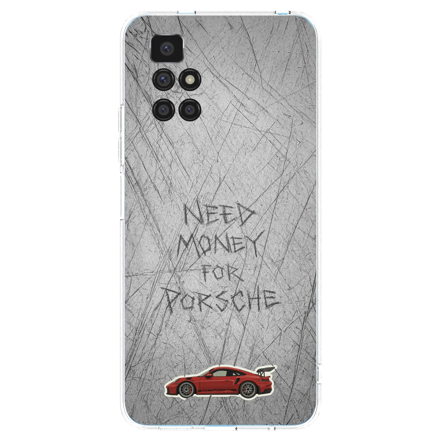 Picasee silikonska prozirna maskica za Xiaomi Redmi 10 (2022) - Garage Scratch