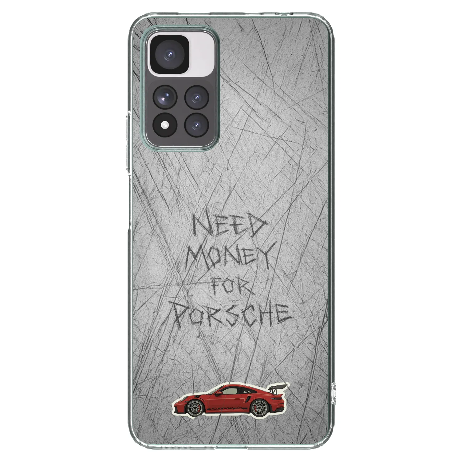 Picasee silikonska prozirna maskica za Xiaomi Redmi Note 11 Pro+ 5G - Garage Scratch