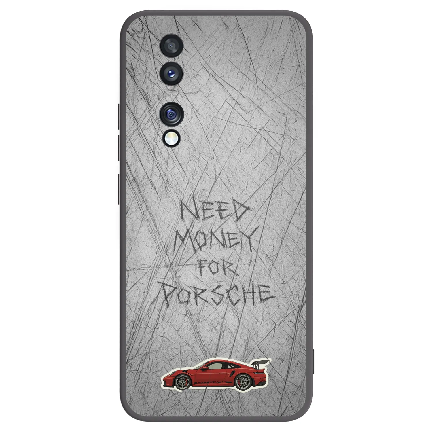 Picasee crna silikonska maskica za Honor 70 - Garage Scratch