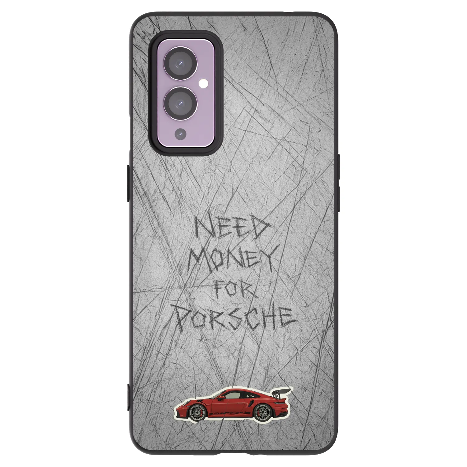 Picasee crna silikonska maskica za OnePlus 9 - Garage Scratch
