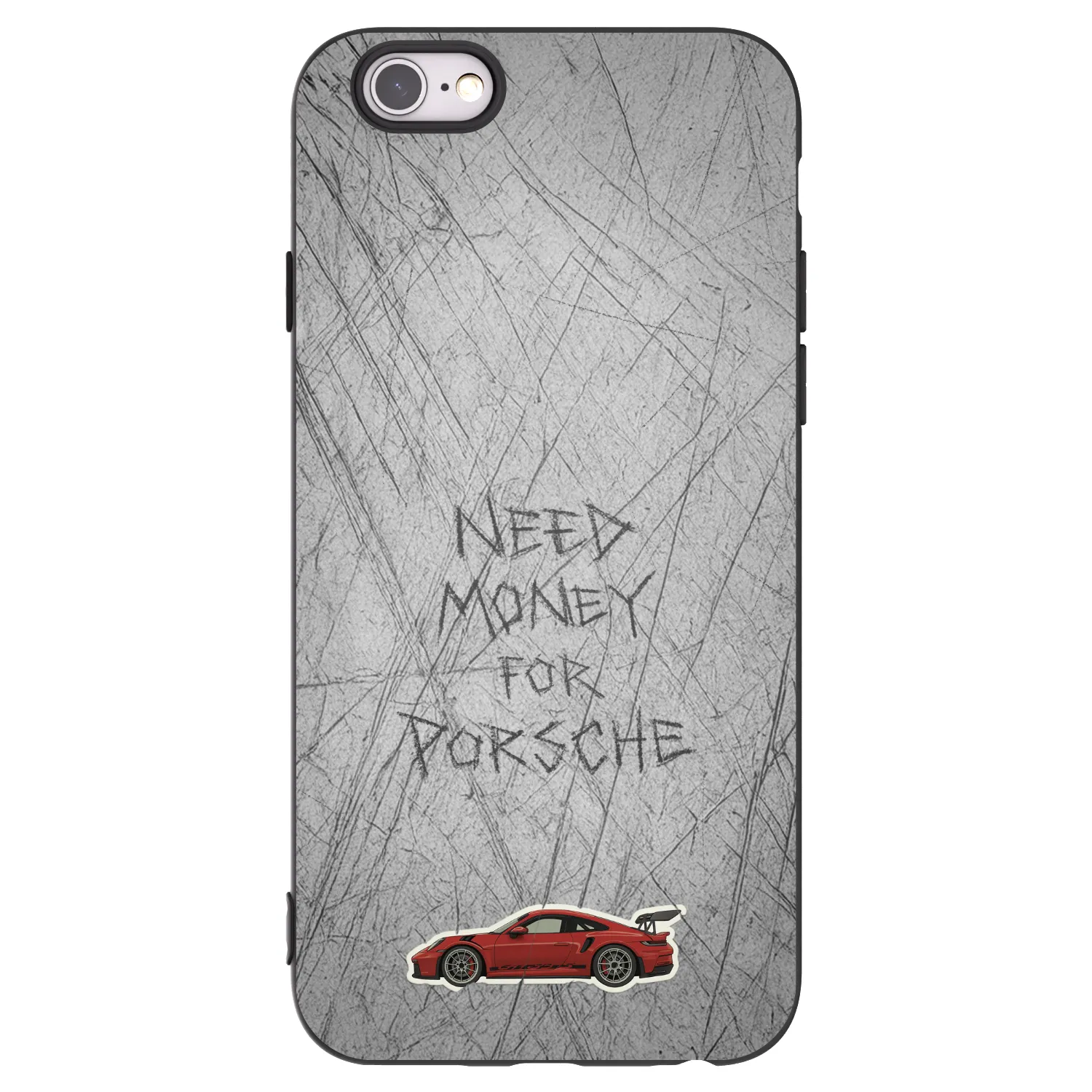 Picasee crna silikonska maskica za Apple iPhone 6/6S - Garage Scratch