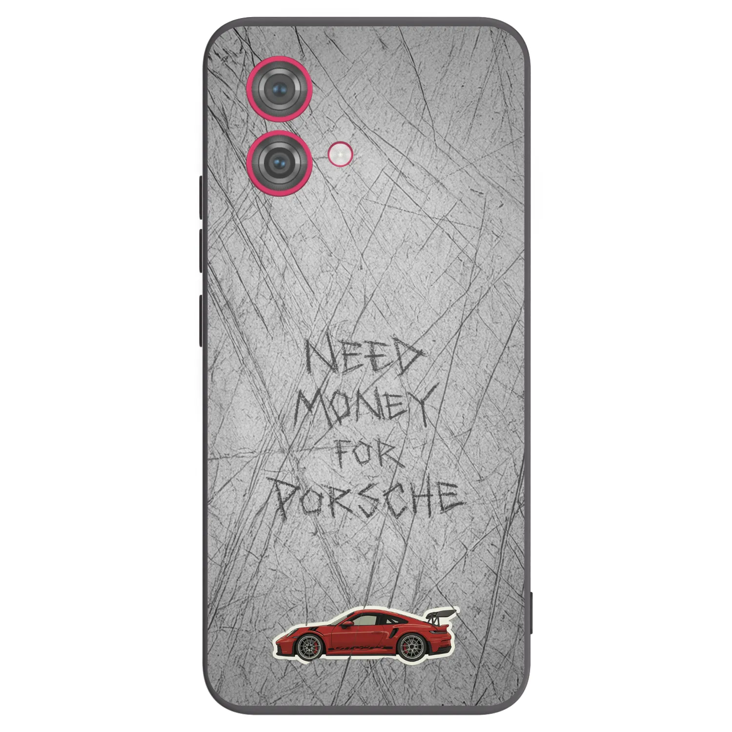 Picasee crna silikonska maskica za Motorola Moto G84 5G - Garage Scratch