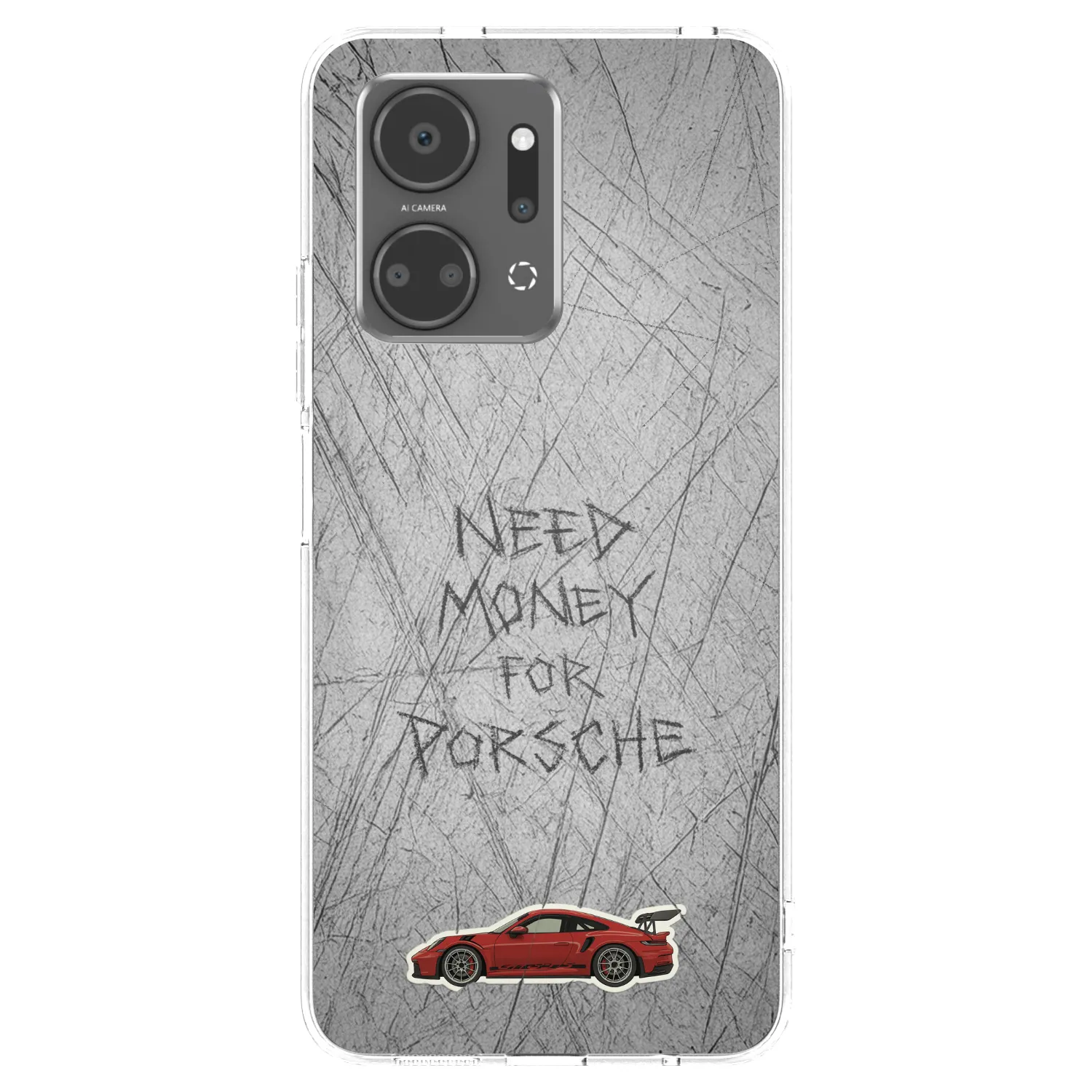 Picasee silikonska prozirna maskica za Honor X7a - Garage Scratch