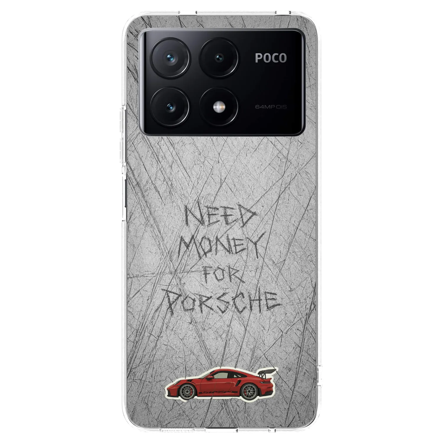 Picasee silikonska prozirna maskica za Xiaomi Poco X6 Pro - Garage Scratch